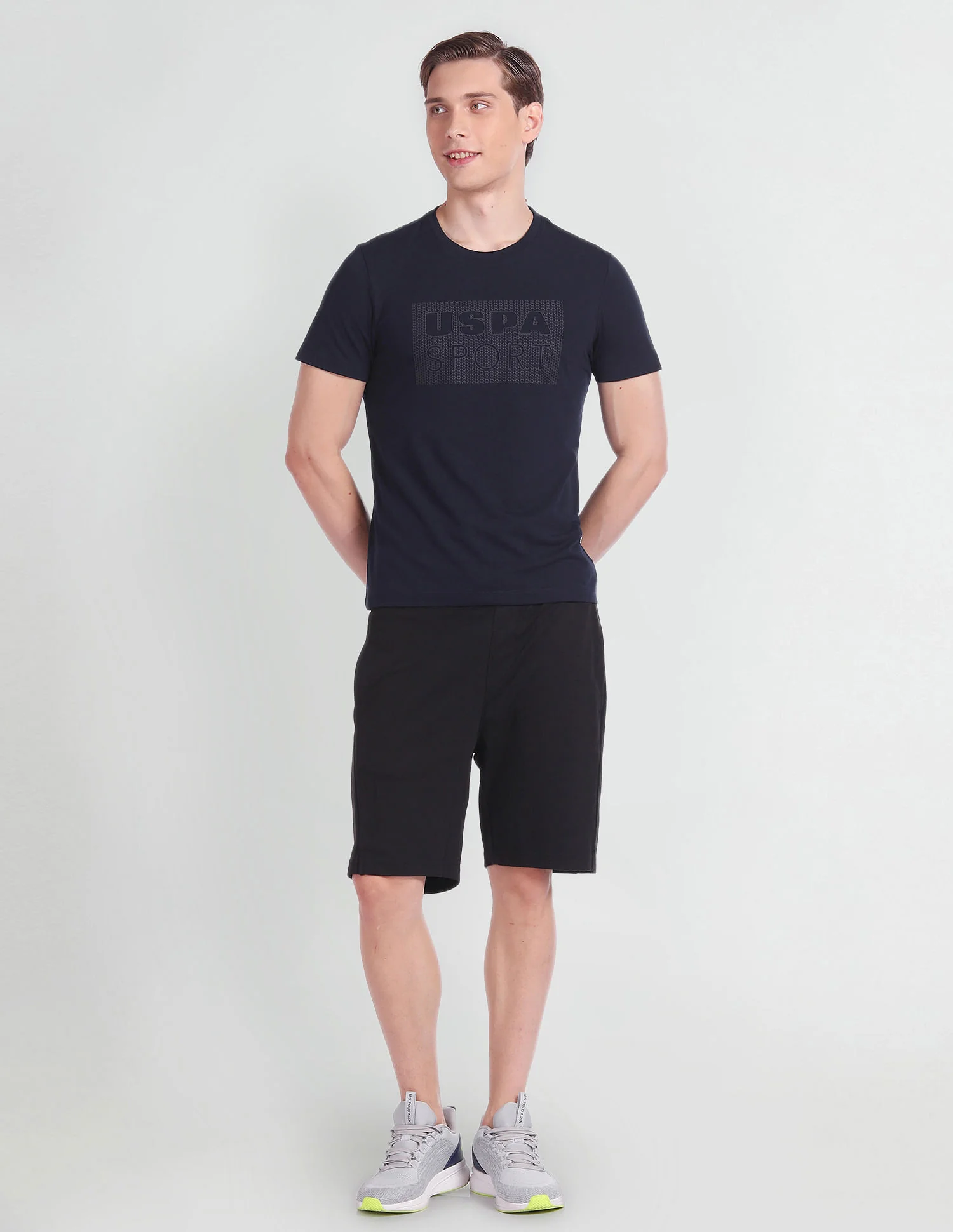 Brand Print Stretch Active T-Shirt - Image 3