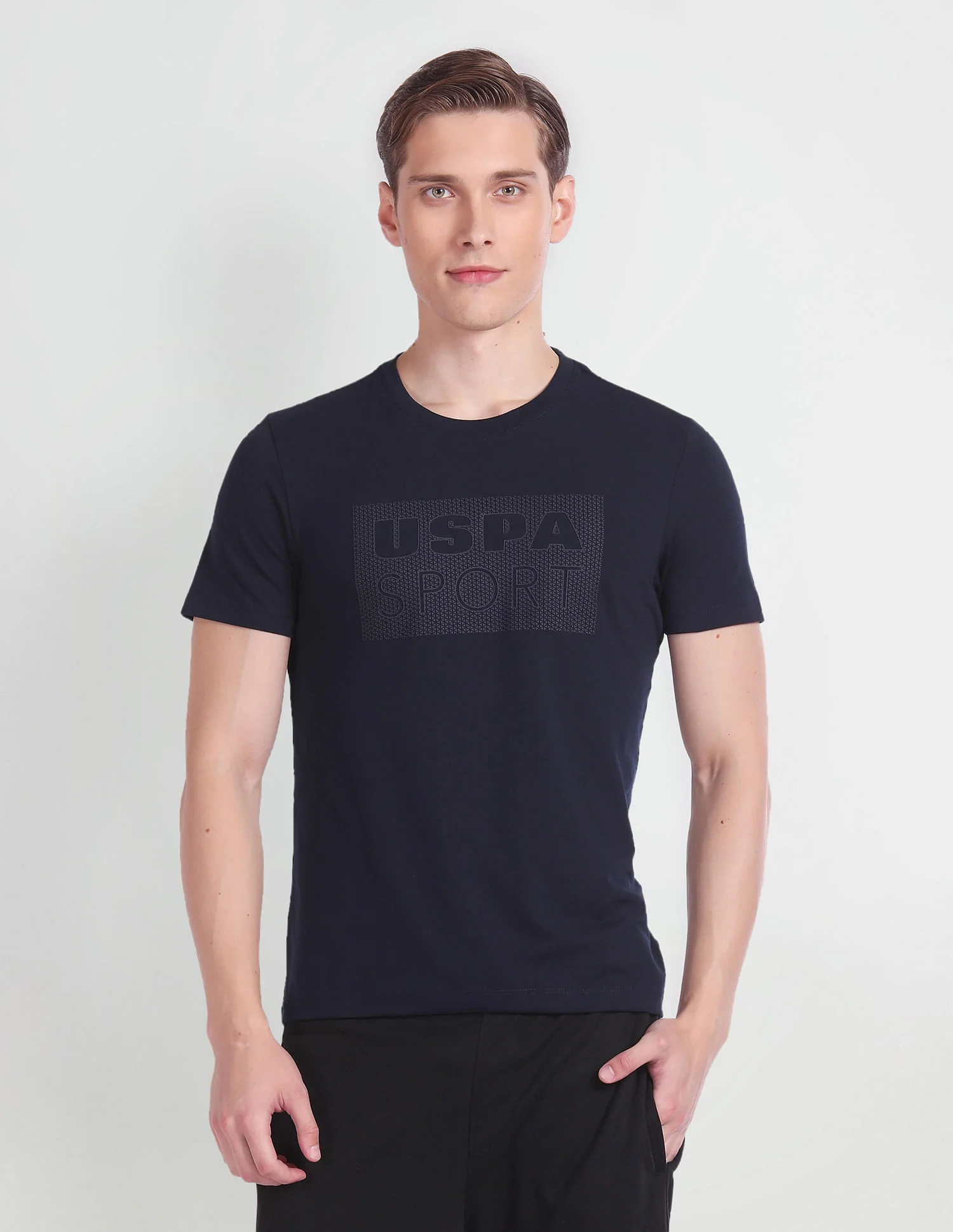 Brand Print Stretch Active T-Shirt - Image 6