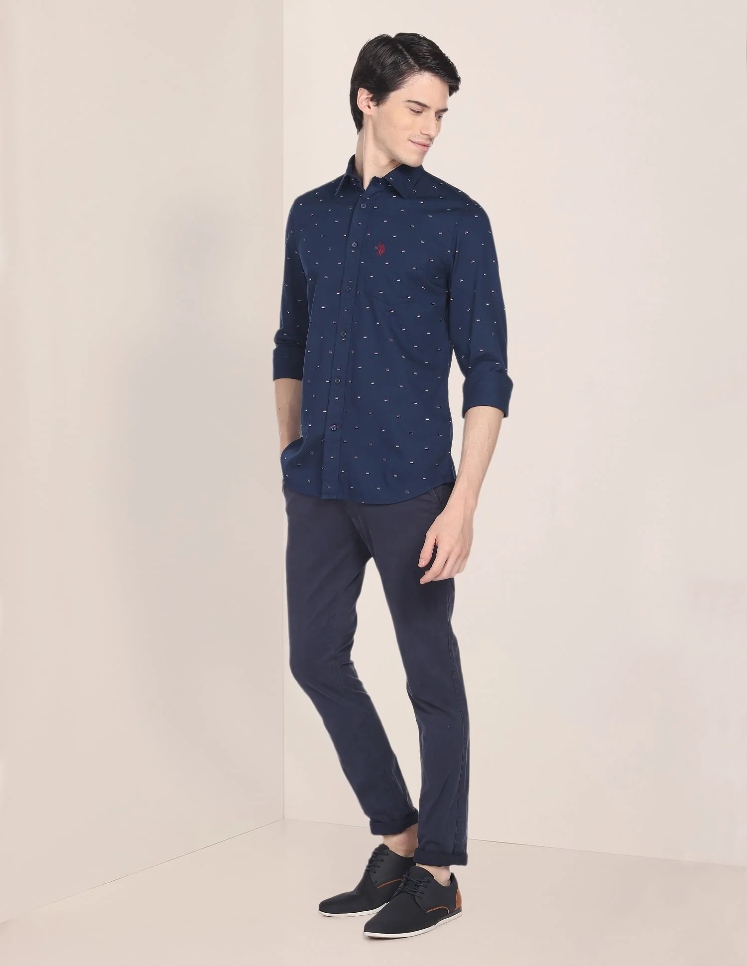 Brand Print Twill Shirt - Image 3