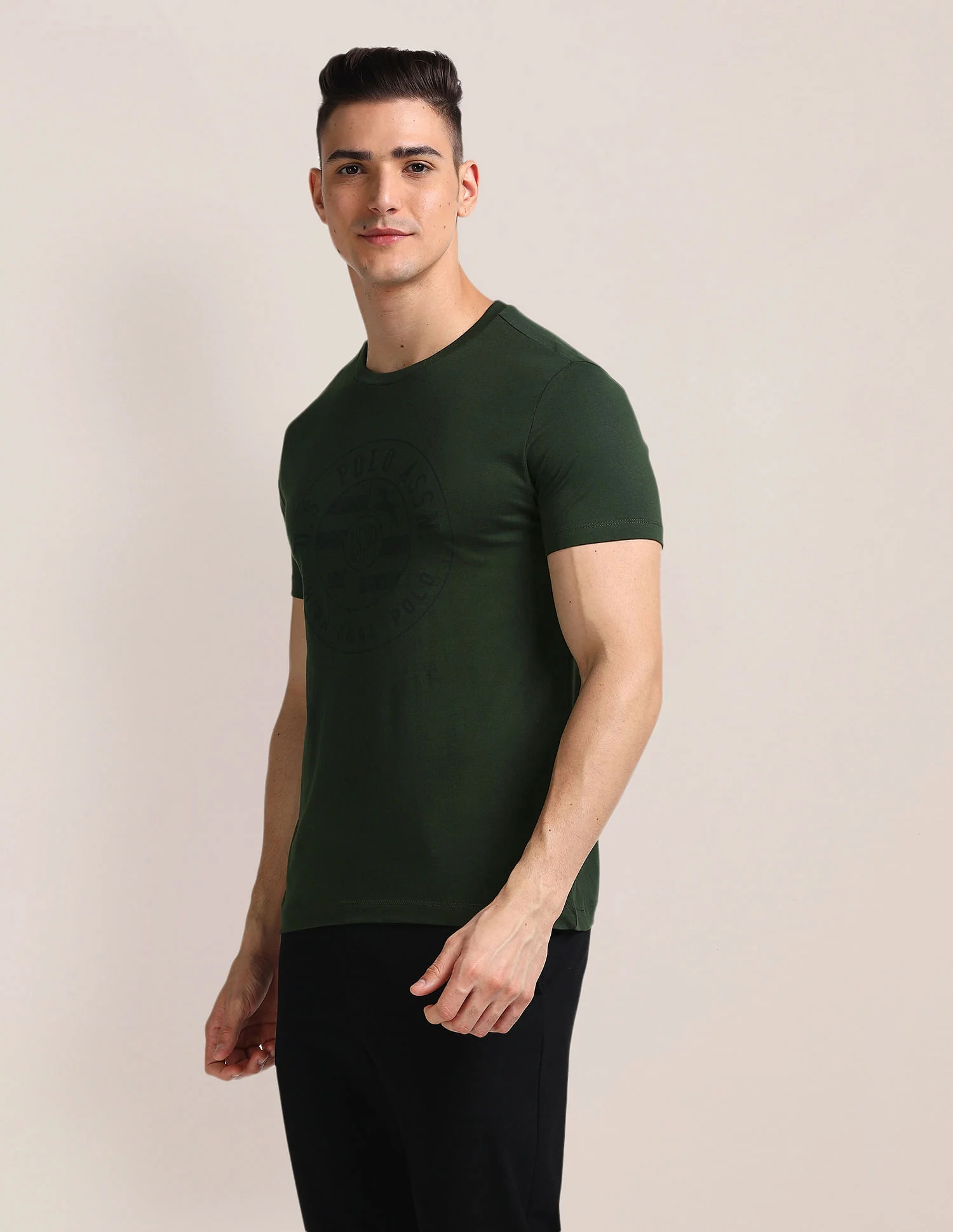Brand Printed Slim Fit T-Shirt - Image 4