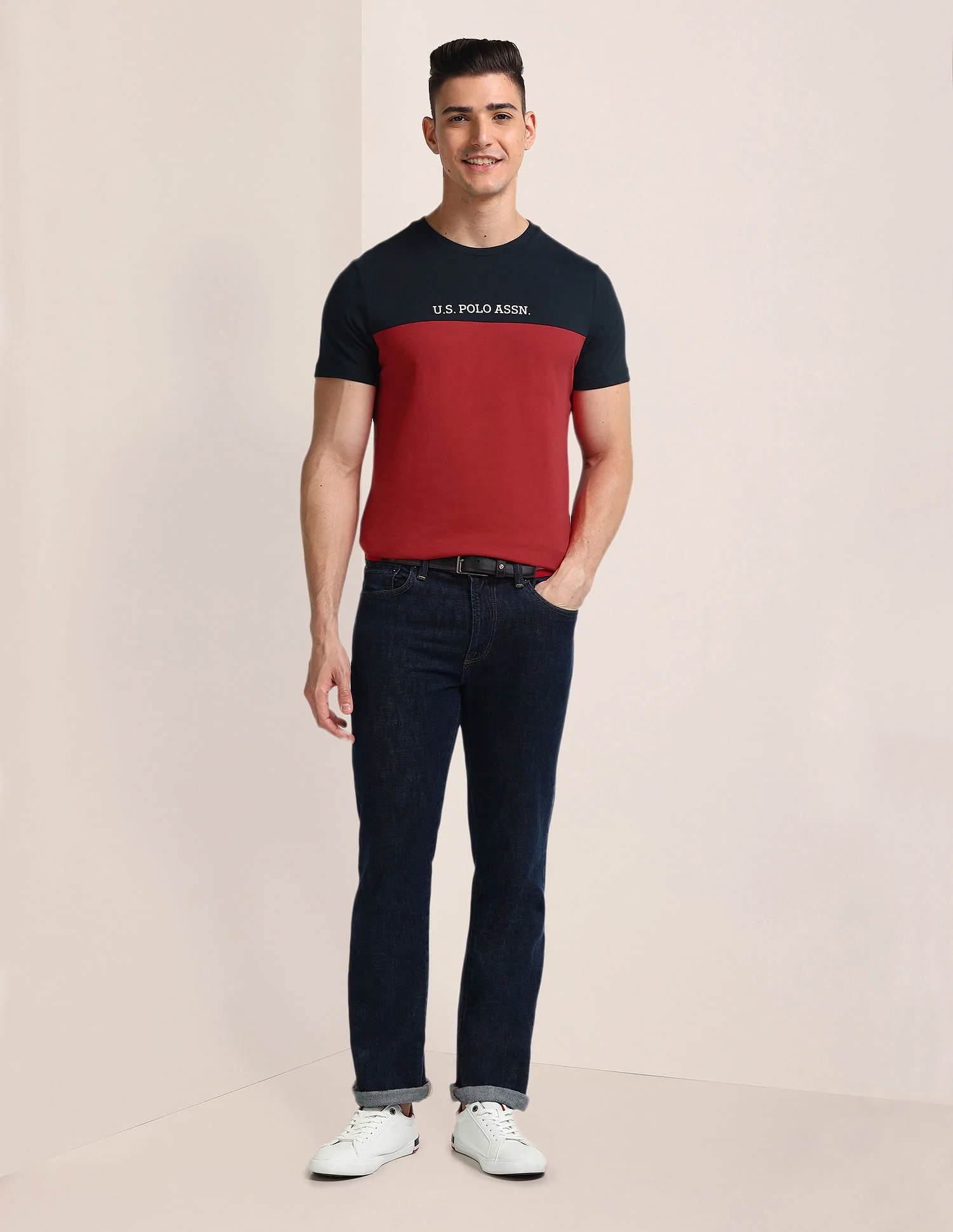 Brand Printed Slim Fit T-Shirt - Image 3