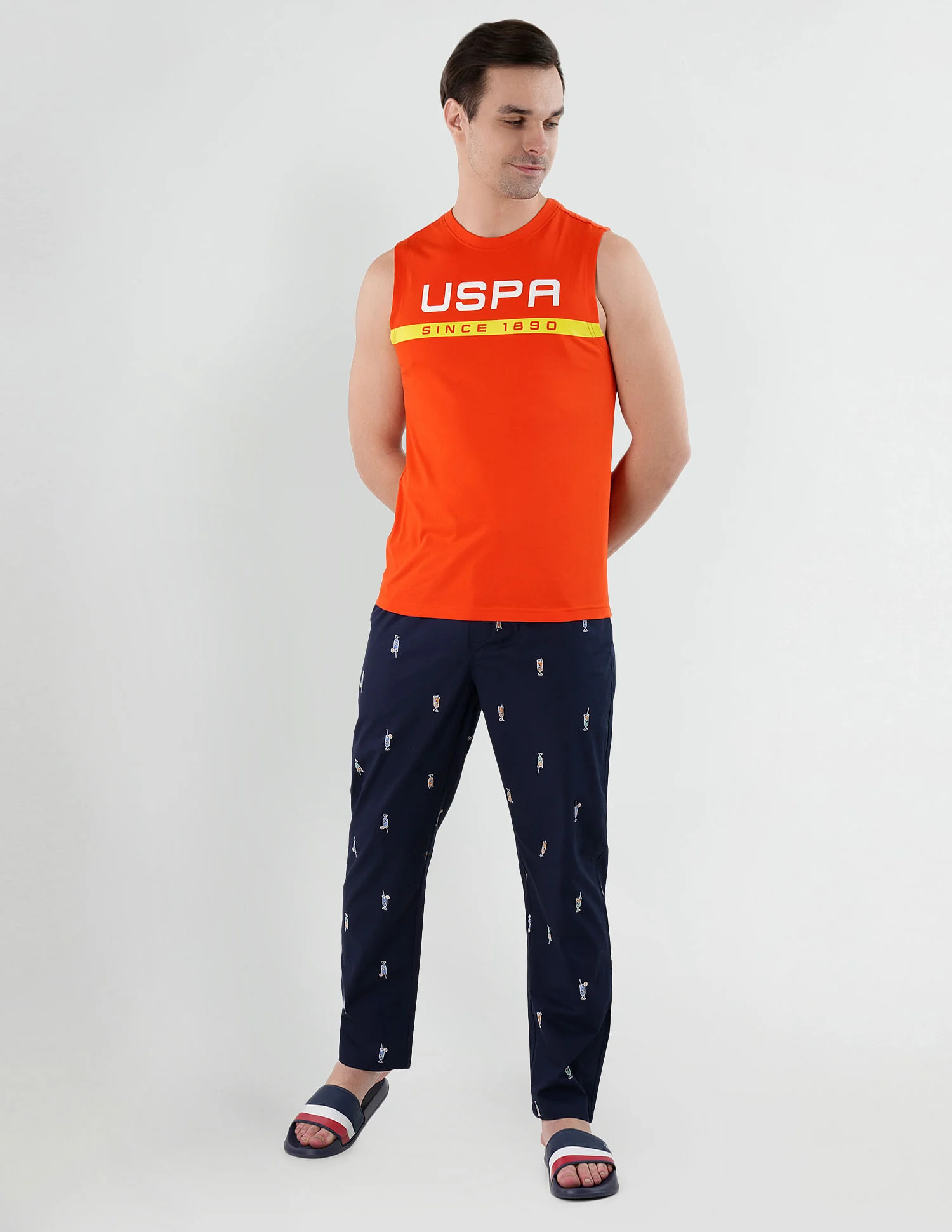 Brand Stripe Cotton IYAD Lounge Pants - Pack Of 1 - Image 3