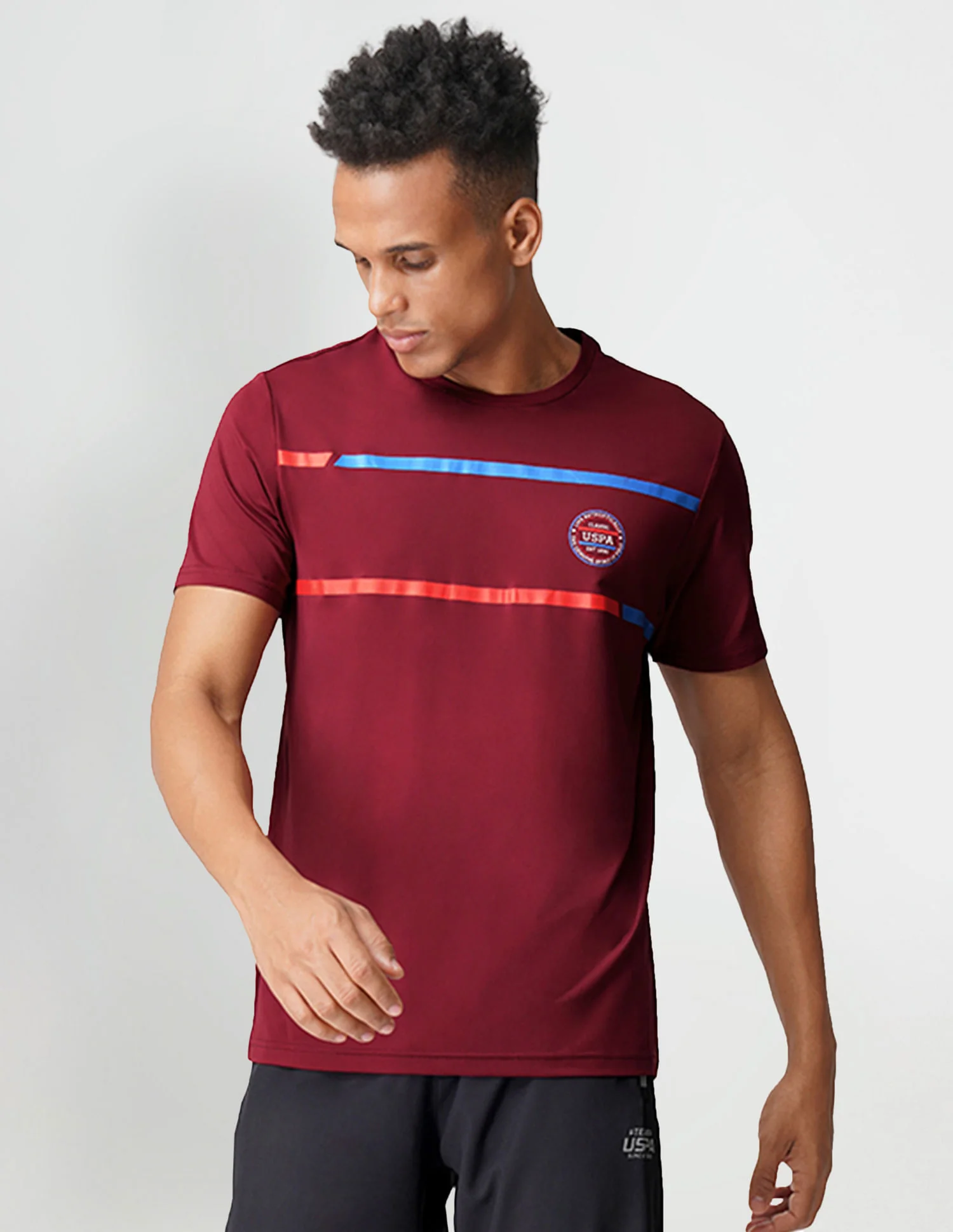 Brand Stripe Crew Neck I714 Lounge T-Shirt - Pack Of 1 - Image 4