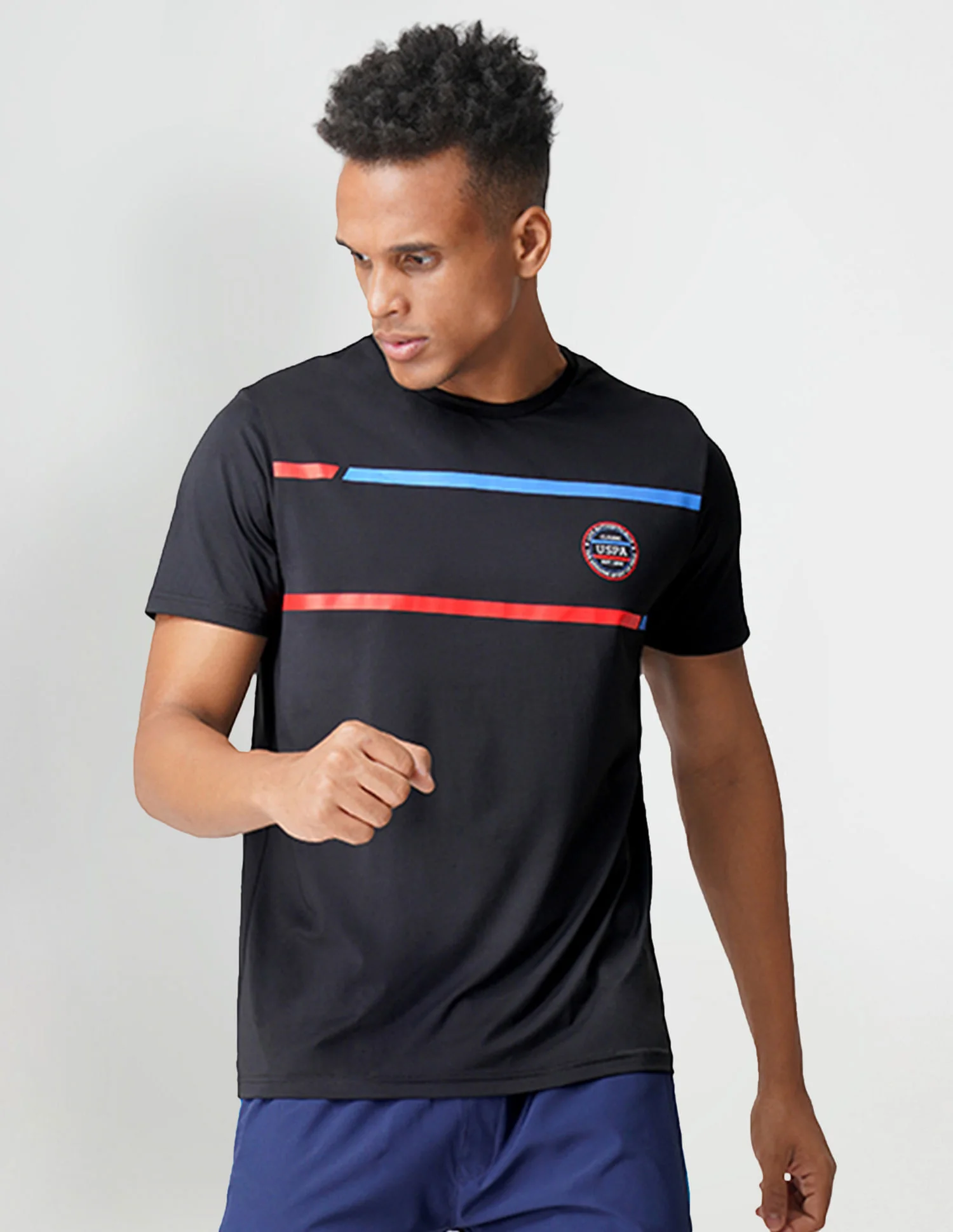 Brand Stripe Crew Neck I714 Lounge T-Shirt - Pack Of 1 - Image 4