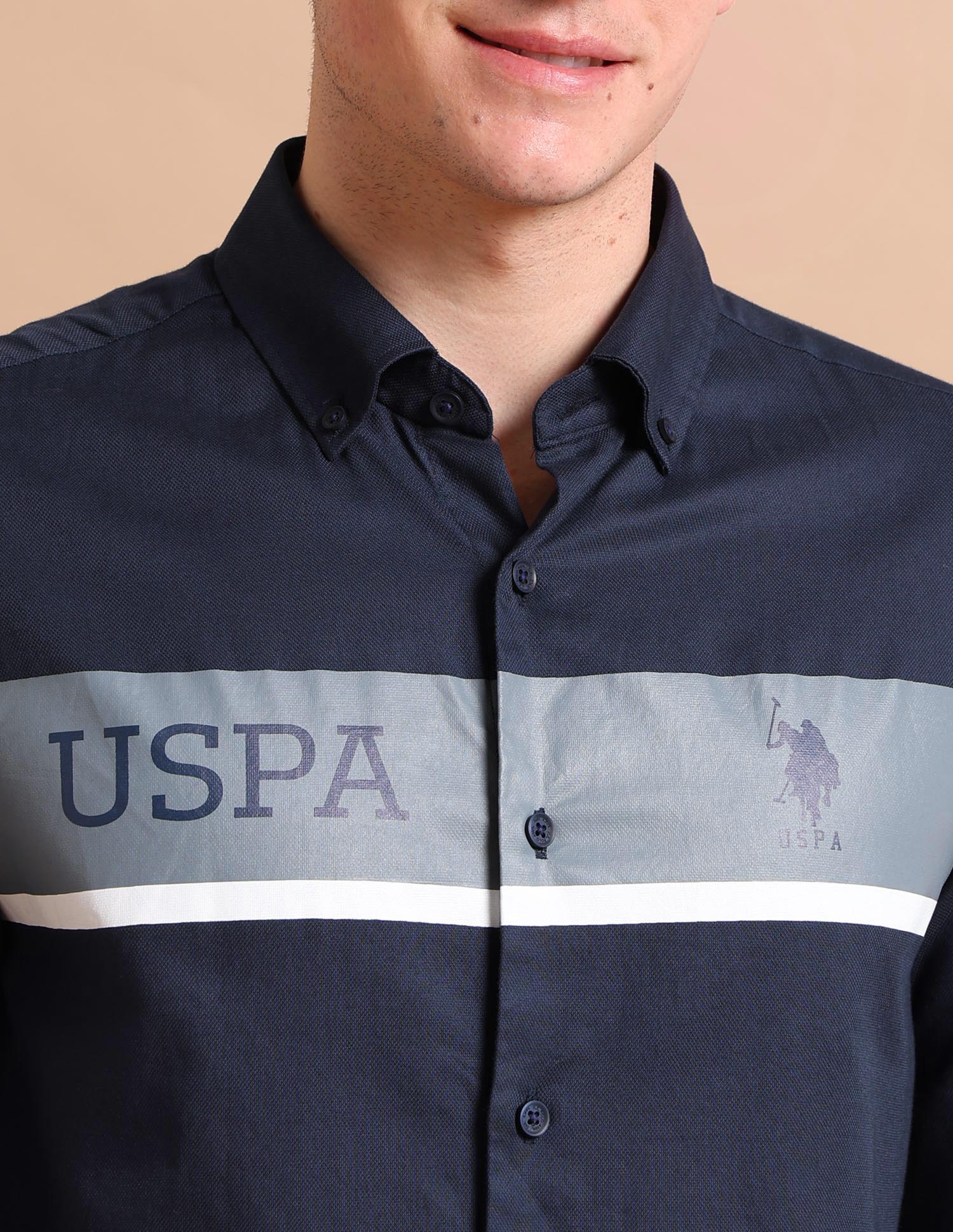 Brand Stripe Dobby Shirt - Image 7
