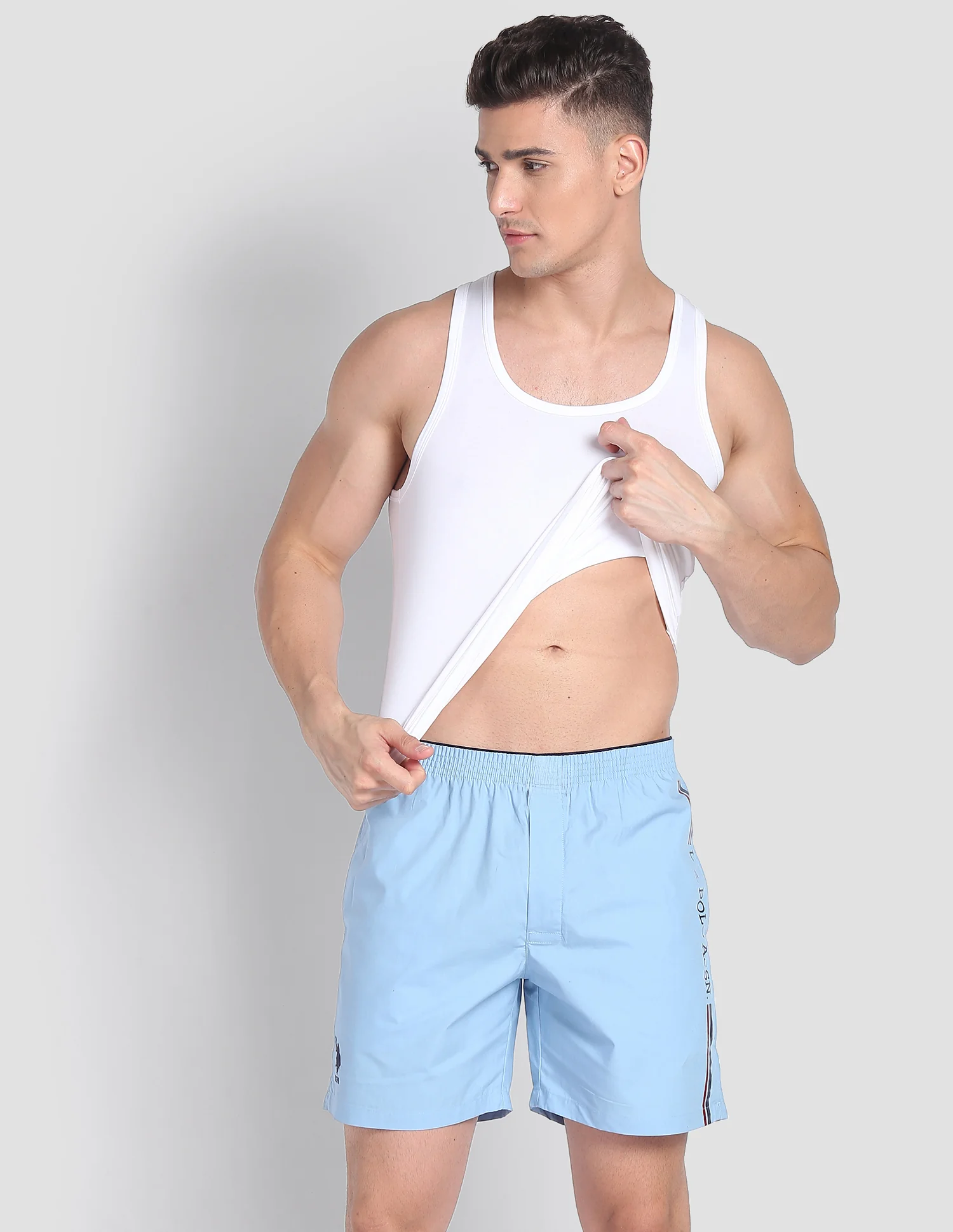 Brand Stripe Dual Pocket IYAX Boxers - Pack Of 1