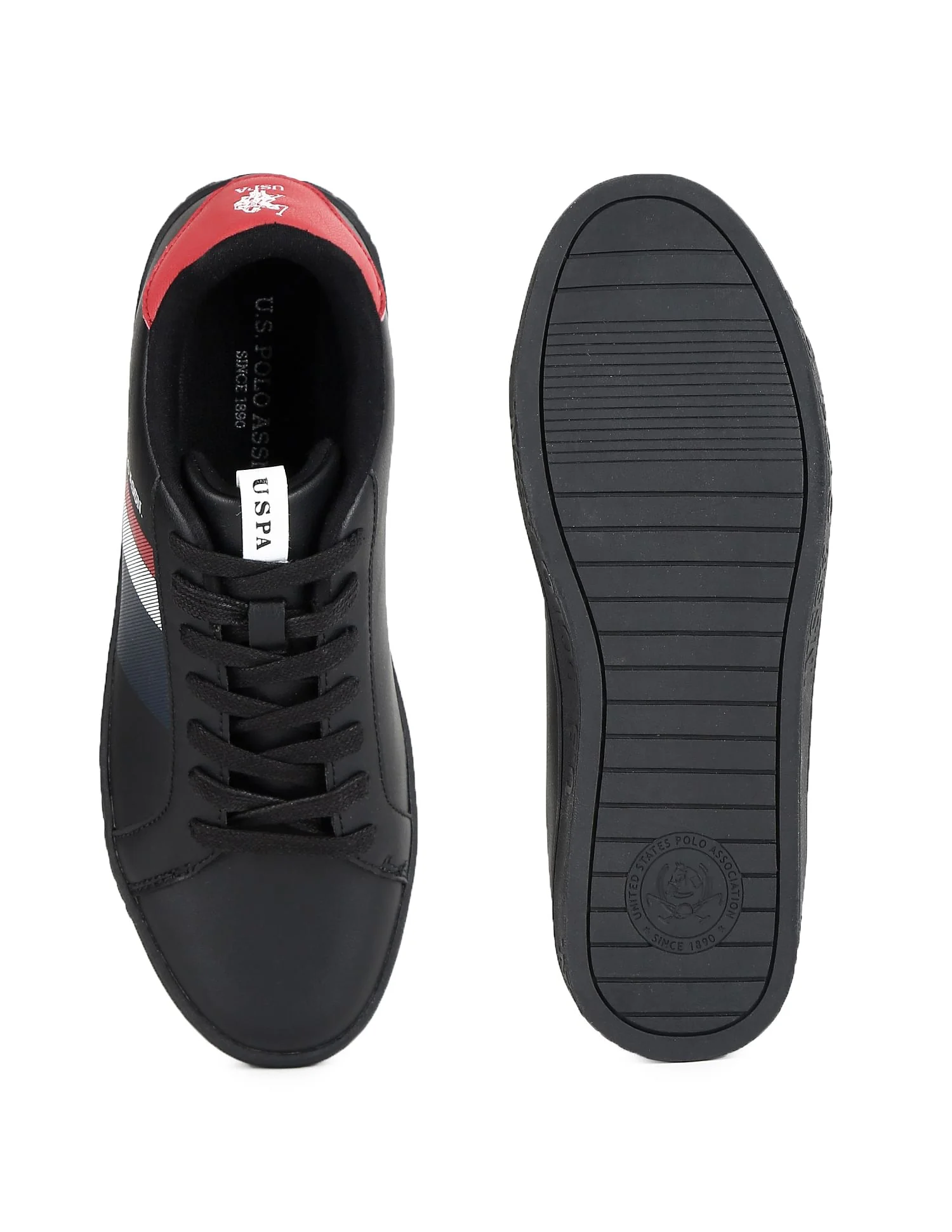 Men Brand Stripe Round Toe Glinton Sneakers - Image 5