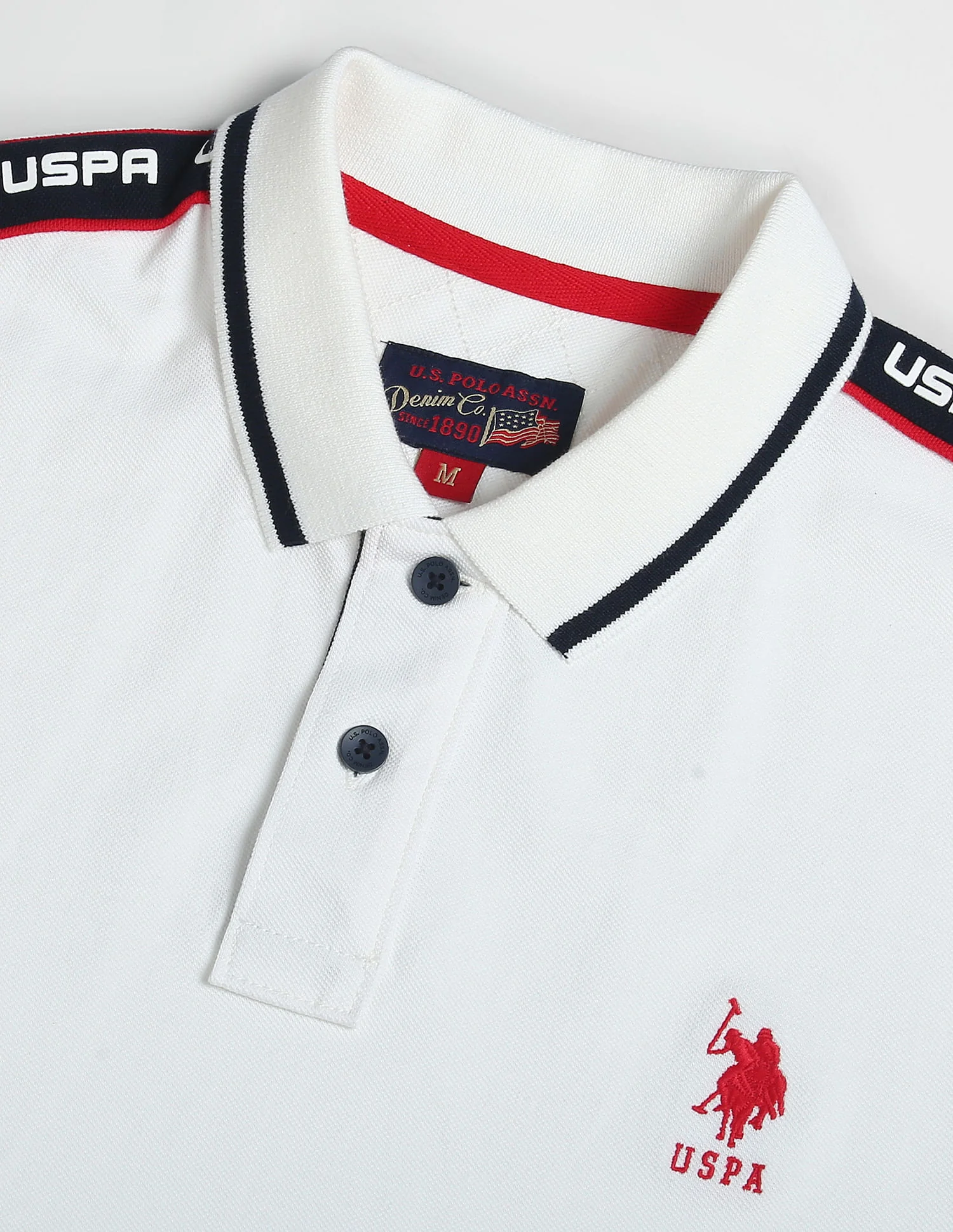 Brand Tape Cotton Polo Shirt - Image 2