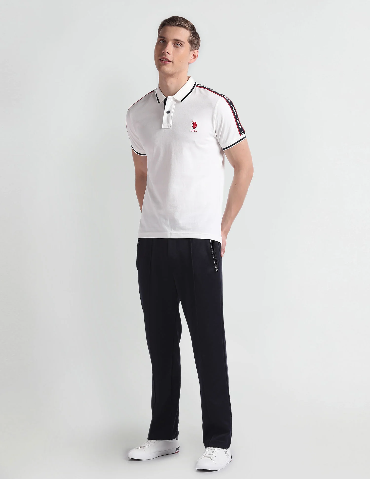 Brand Tape Cotton Polo Shirt - Image 3