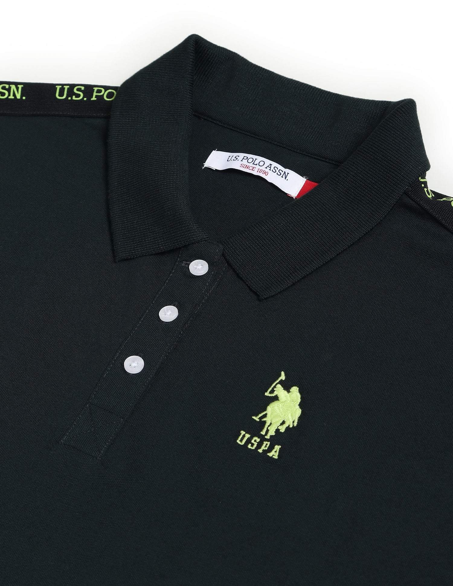 Brand Tape Pique Polo Shirt - Image 2
