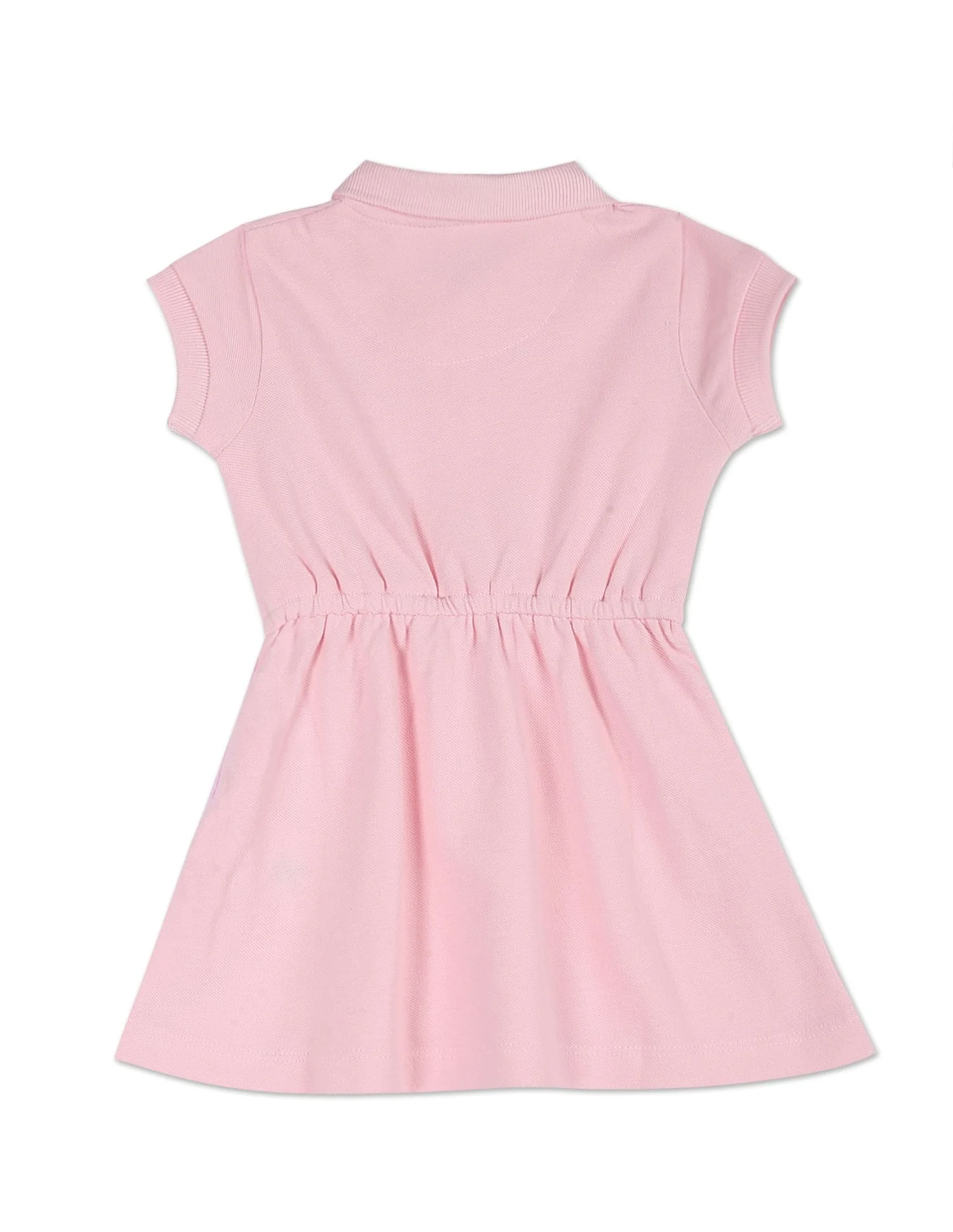 Brand Tape Solid Fit And Flare Dress - Image 2