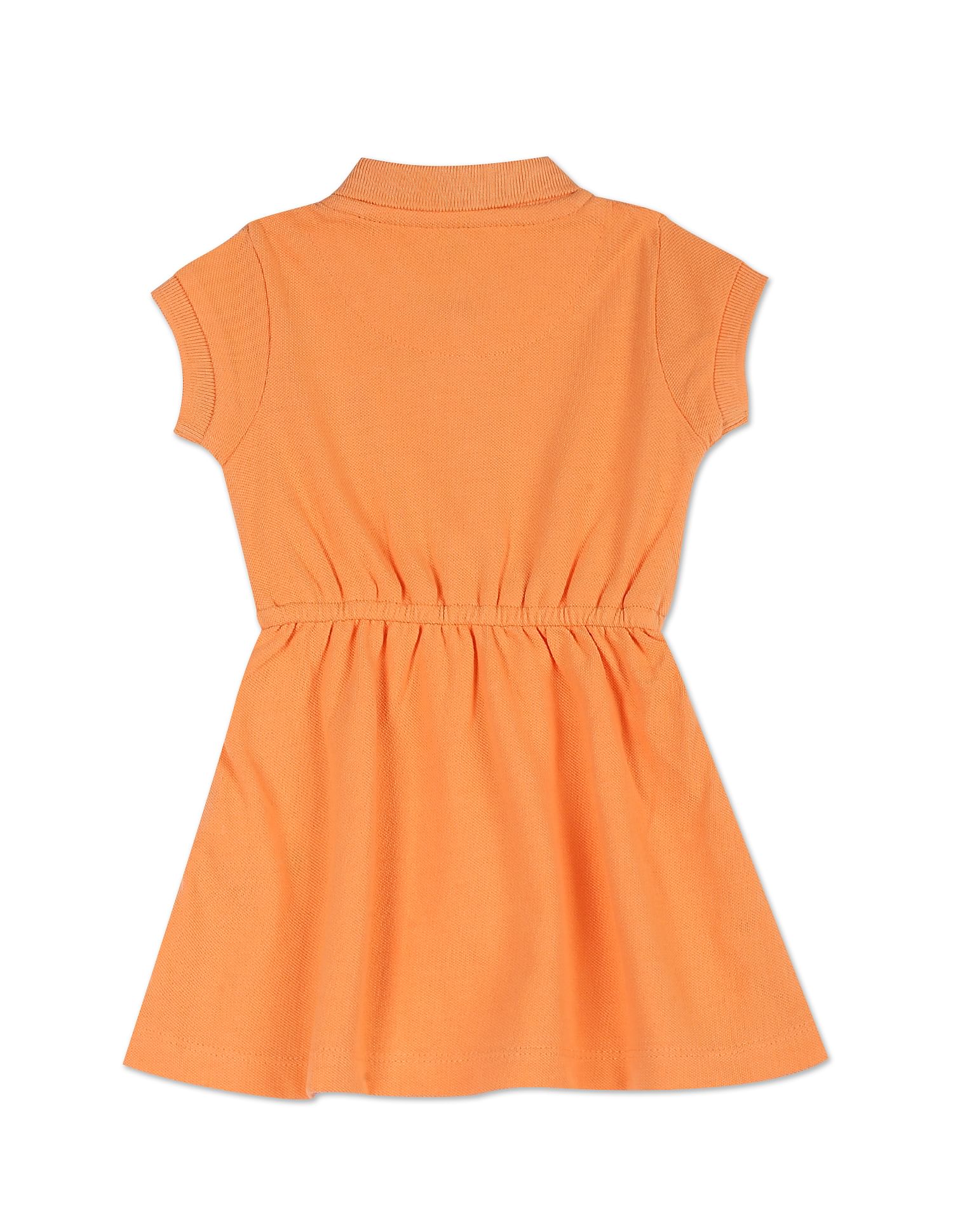 Brand Tape Solid Fit And Flare Dress - Image 2