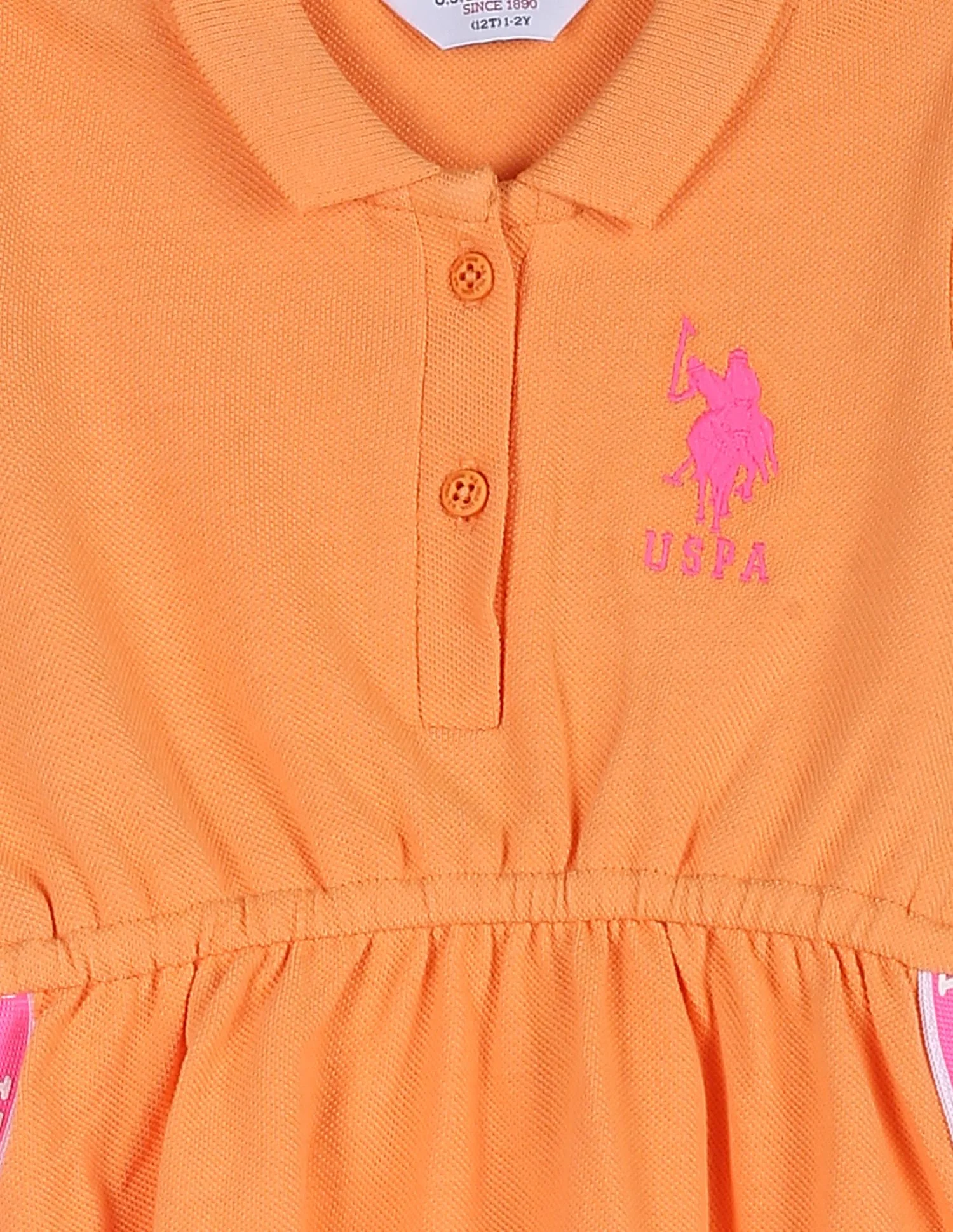 Brand Tape Solid Fit And Flare Dress - Image 3