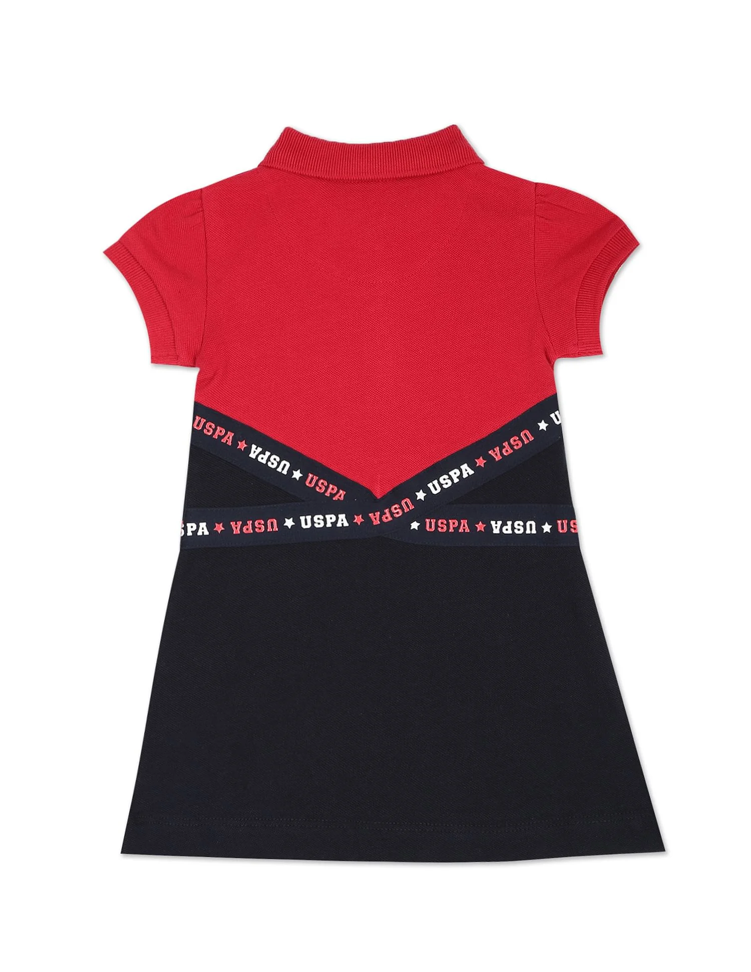 Brand Tape Solid Polo Dress - Image 2