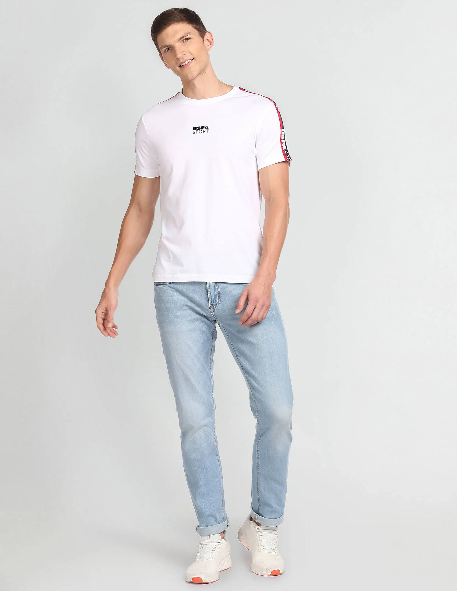 Brand Taped Solid T-Shirt - Image 3