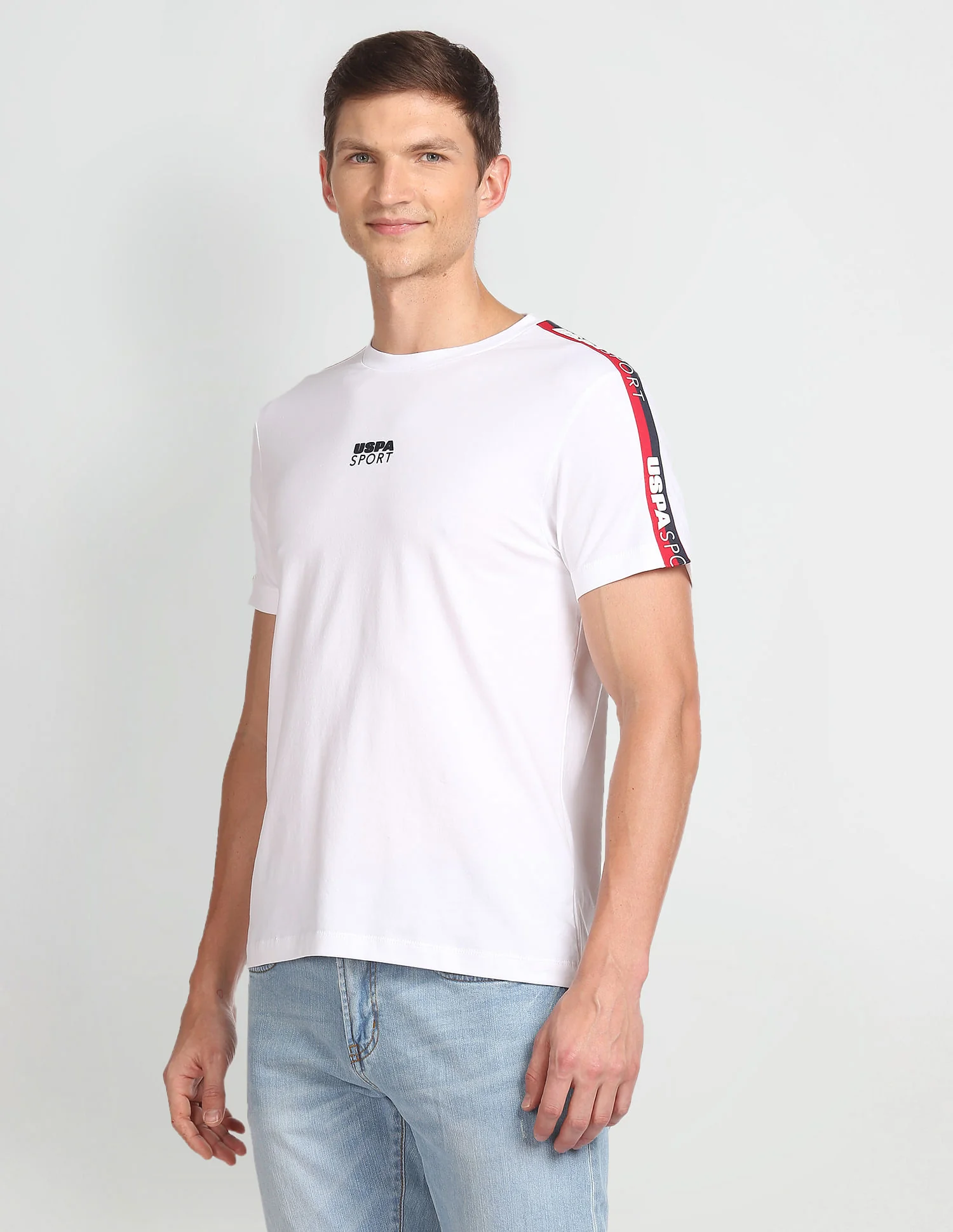 Brand Taped Solid T-Shirt - Image 4