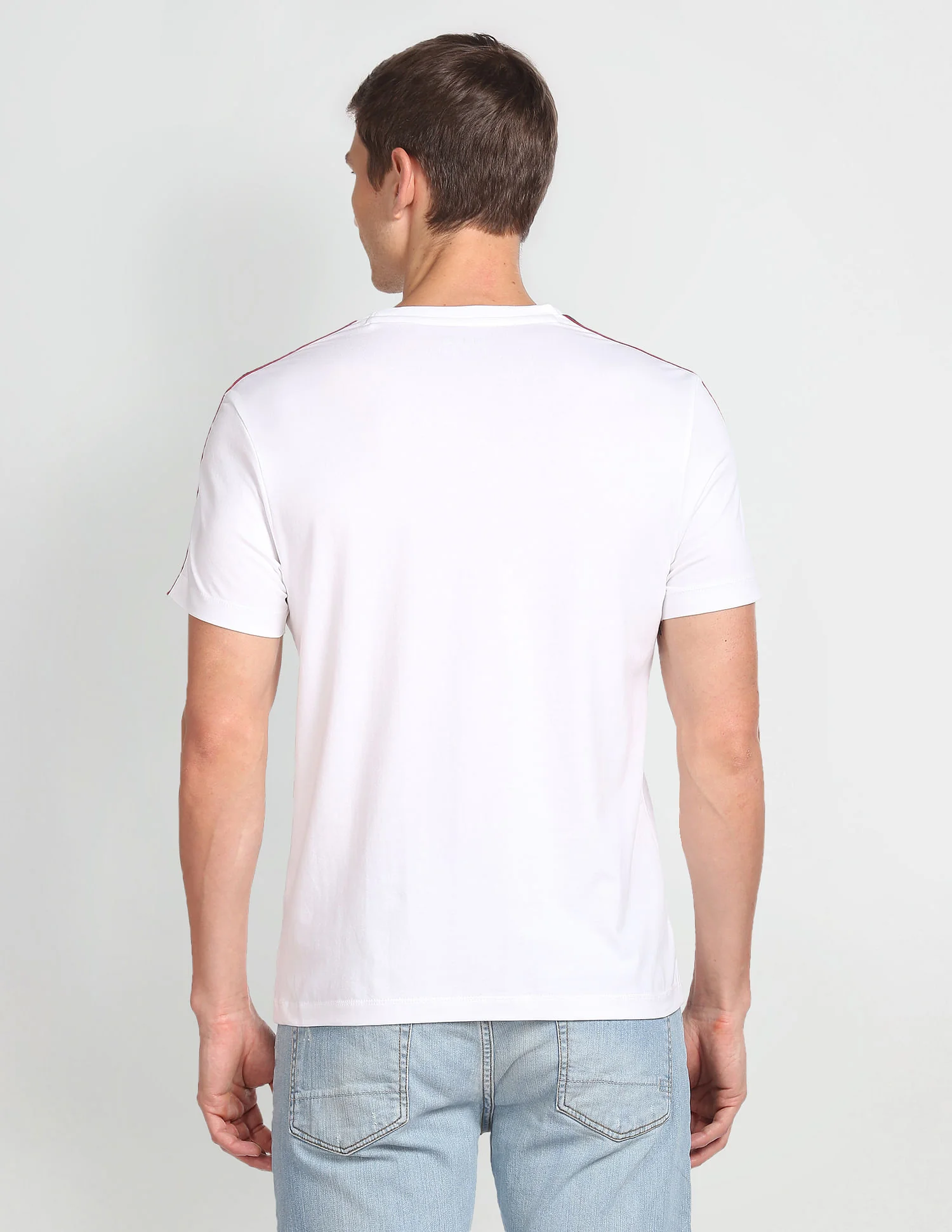 Brand Taped Solid T-Shirt - Image 5