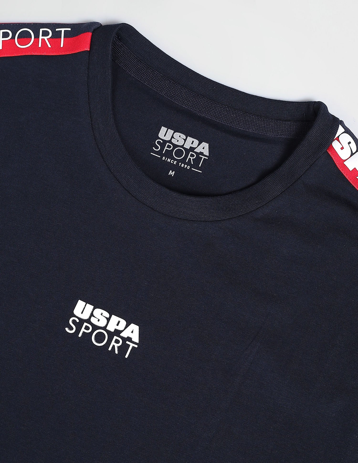 Brand Taped Solid T-Shirt - Image 2