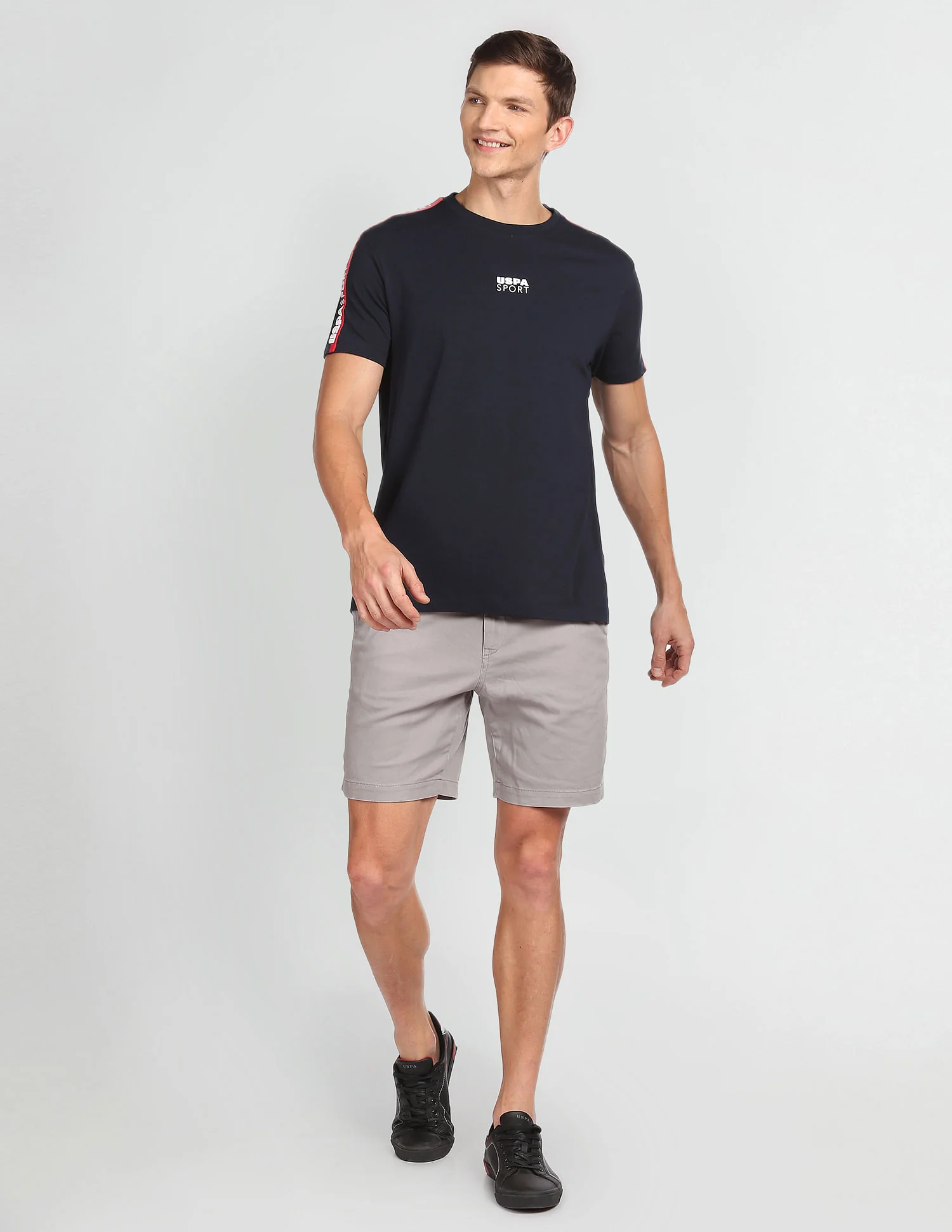 Brand Taped Solid T-Shirt - Image 3