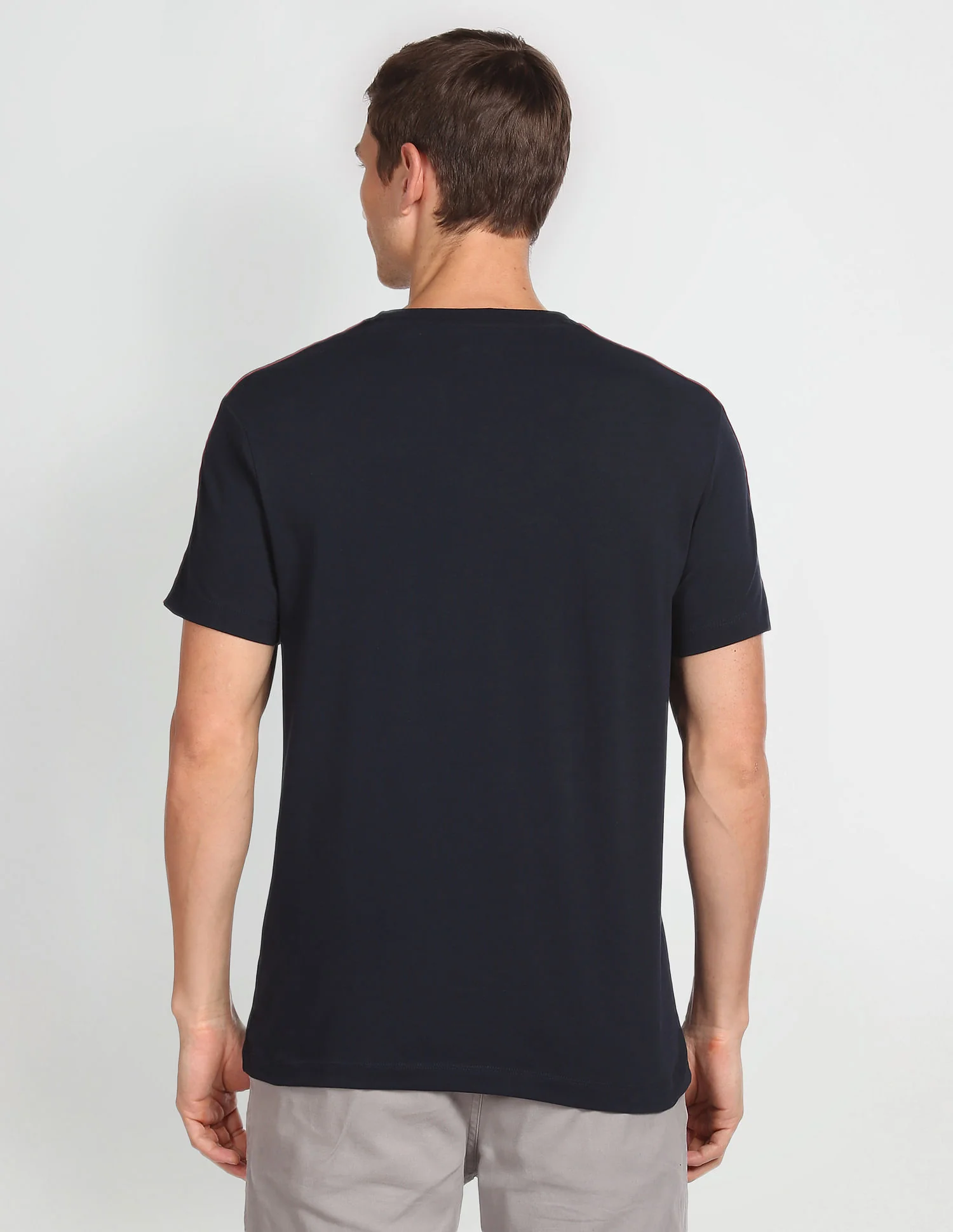 Brand Taped Solid T-Shirt - Image 5