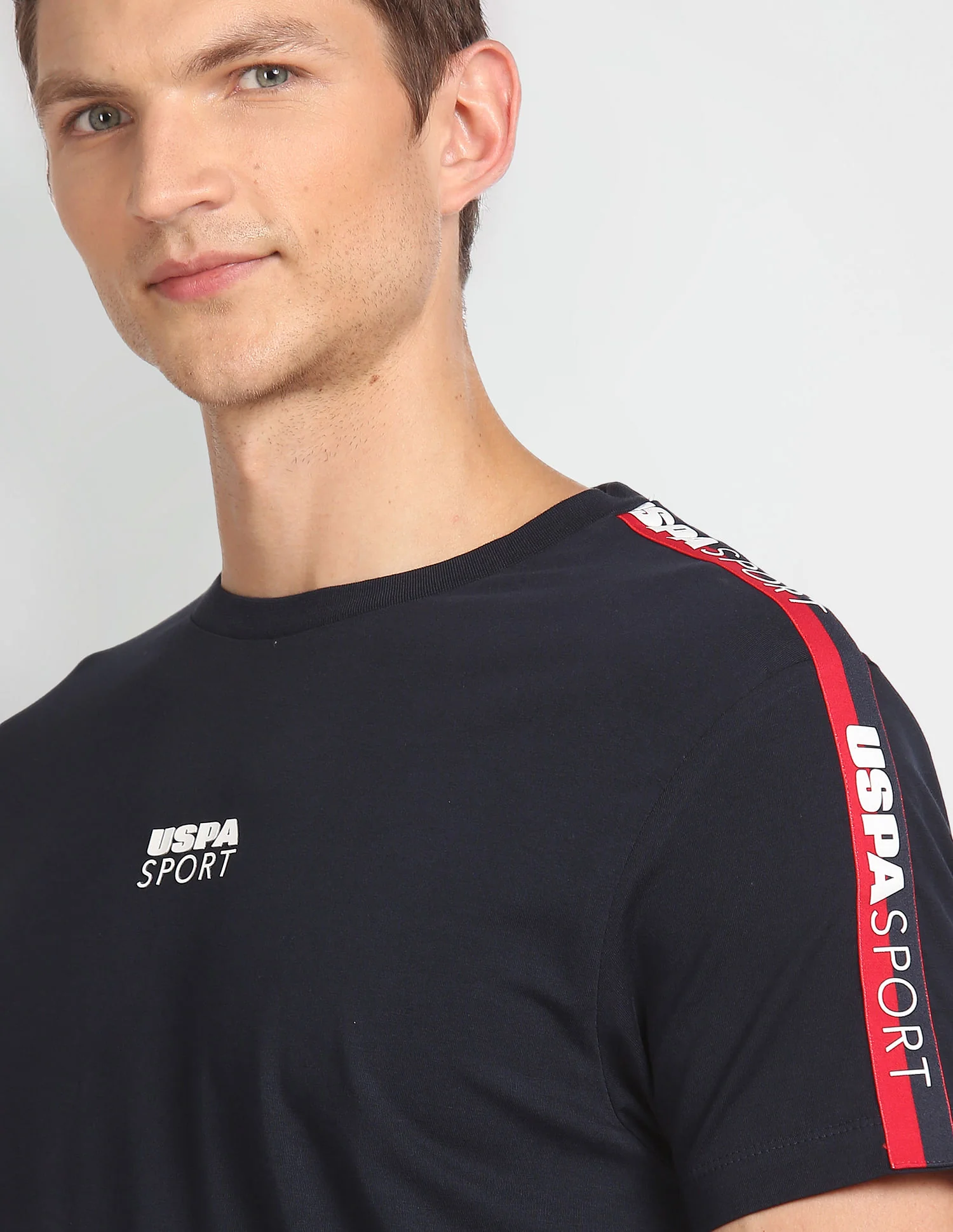 Brand Taped Solid T-Shirt - Image 7