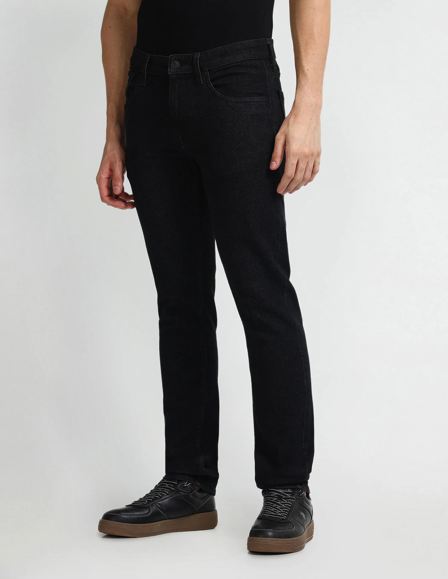 Brandon Slim Tapered Black Jeans - Image 4