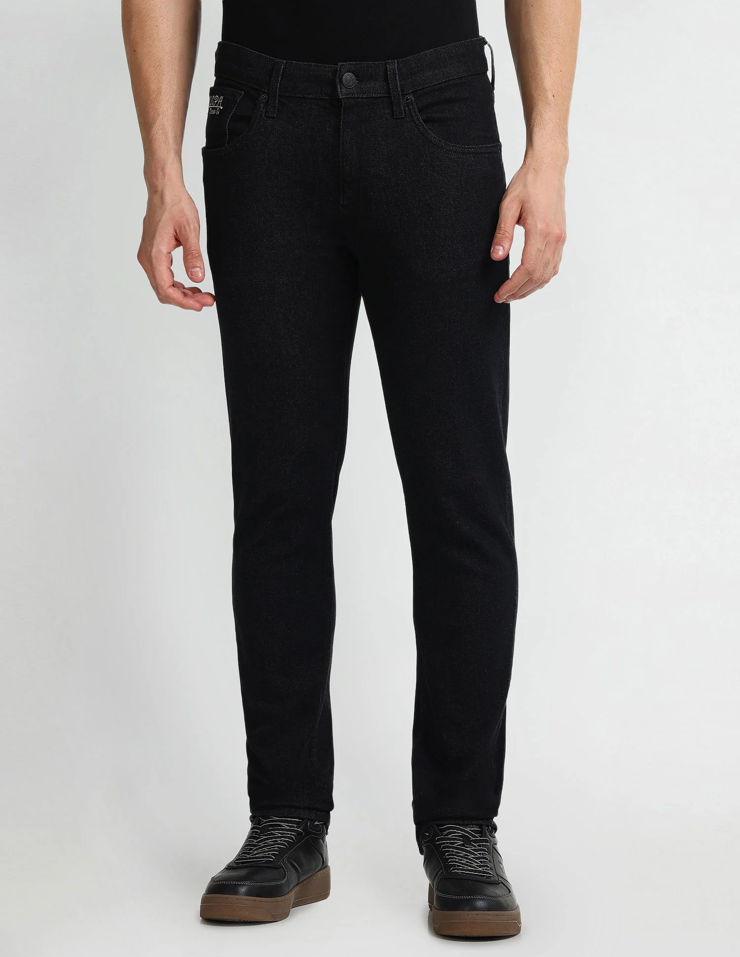 Brandon Slim Tapered Black Jeans - Image 6