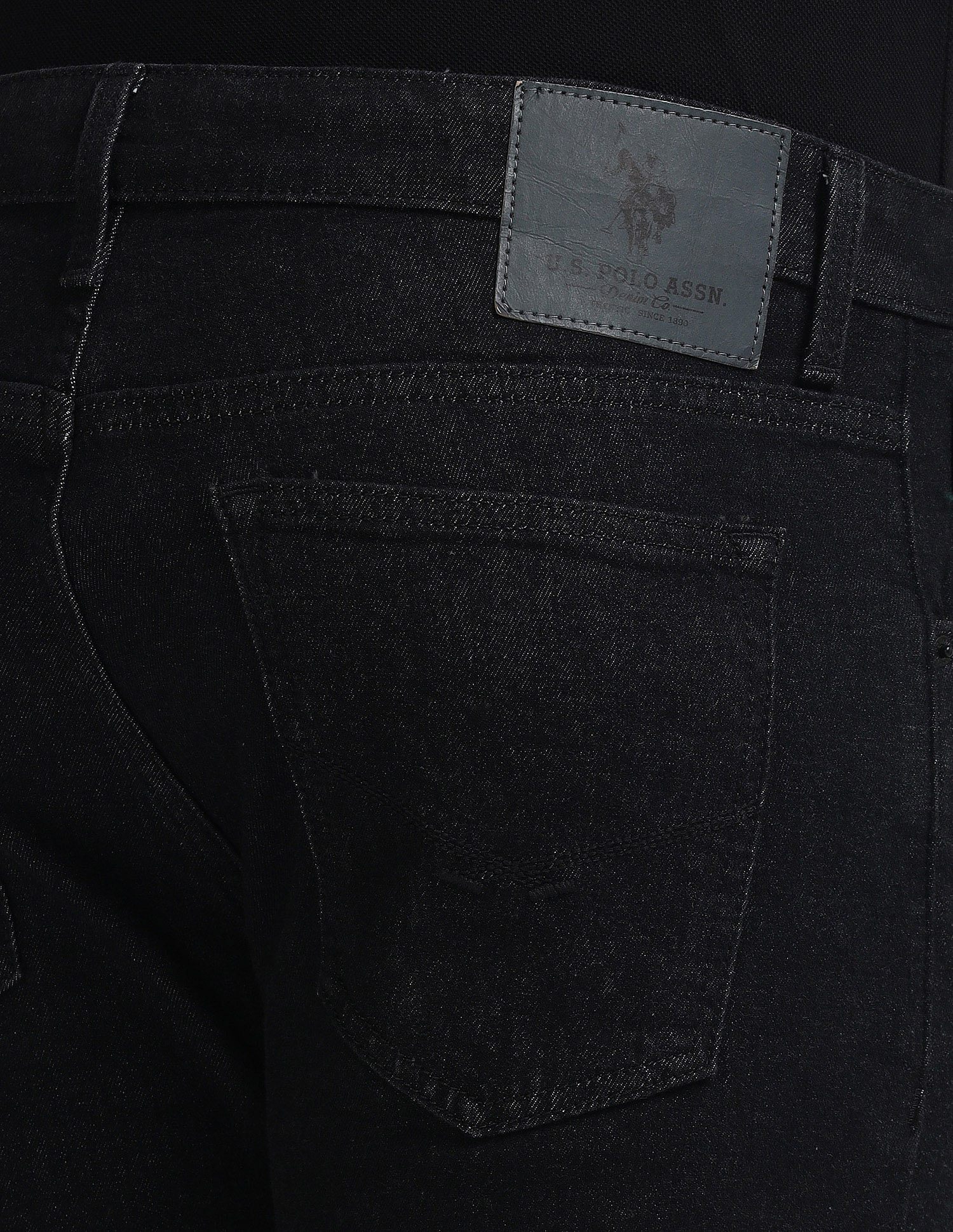 Brandon Slim Tapered Black Jeans - Image 8