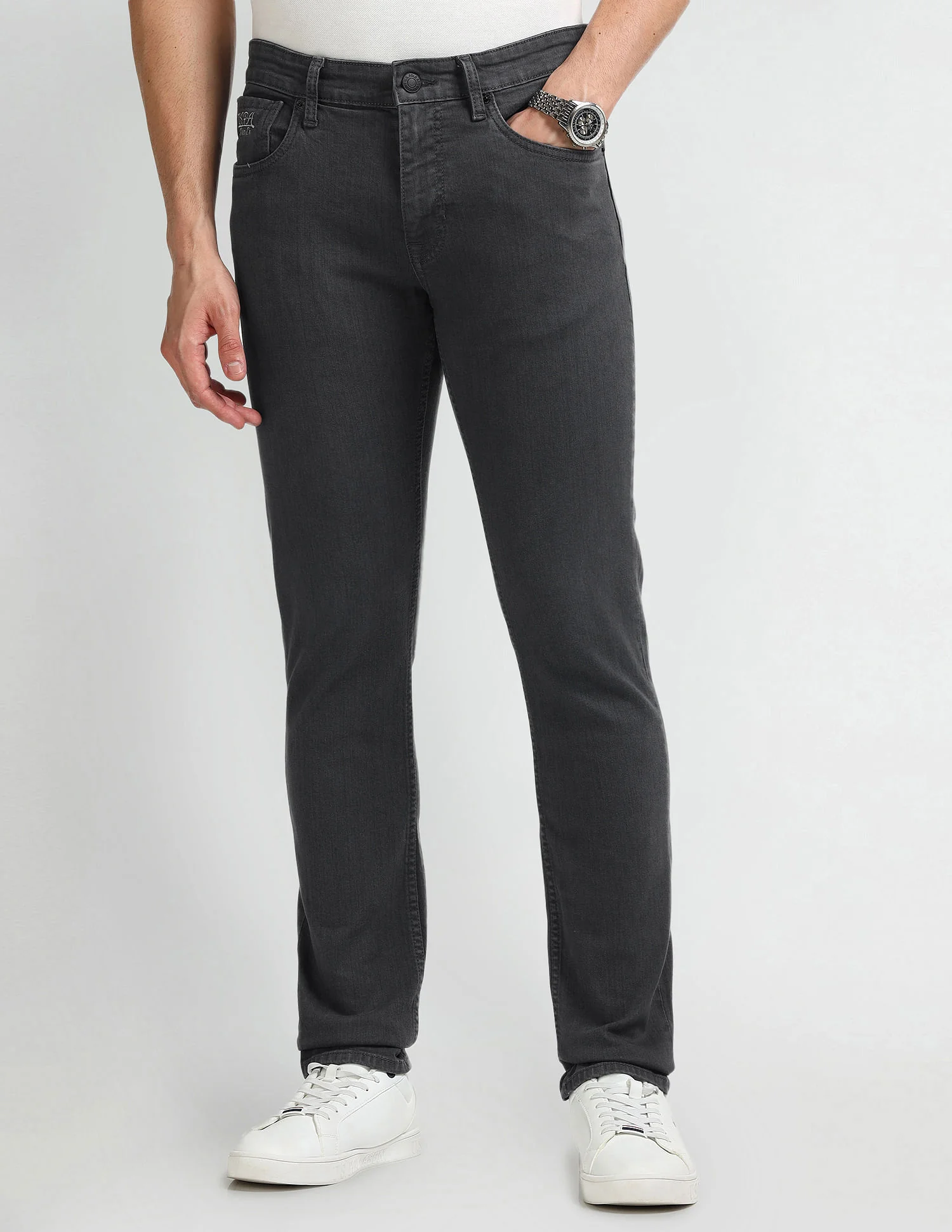 Brandon Slim Tapered Black Jeans