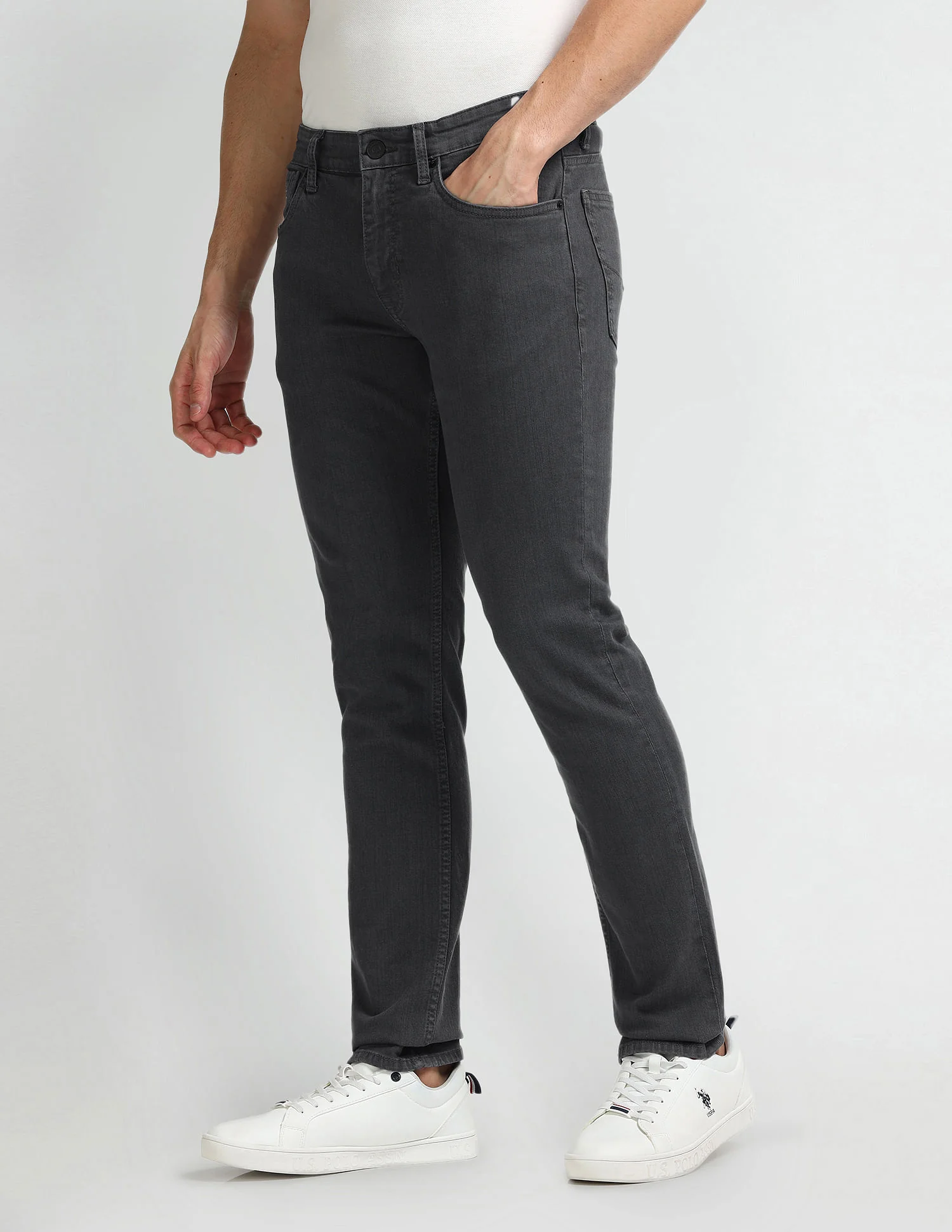 Brandon Slim Tapered Black Jeans - Image 4