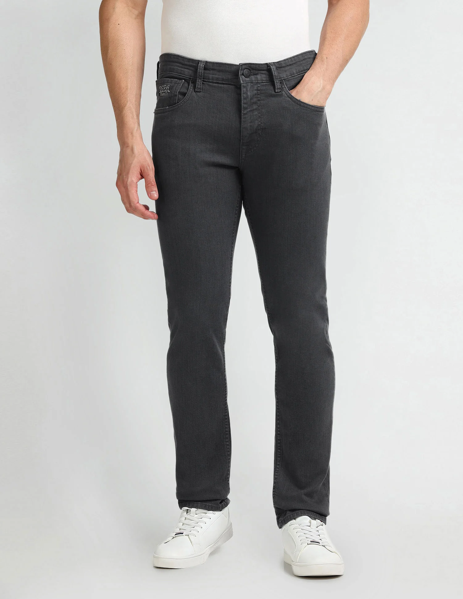 Brandon Slim Tapered Black Jeans - Image 6