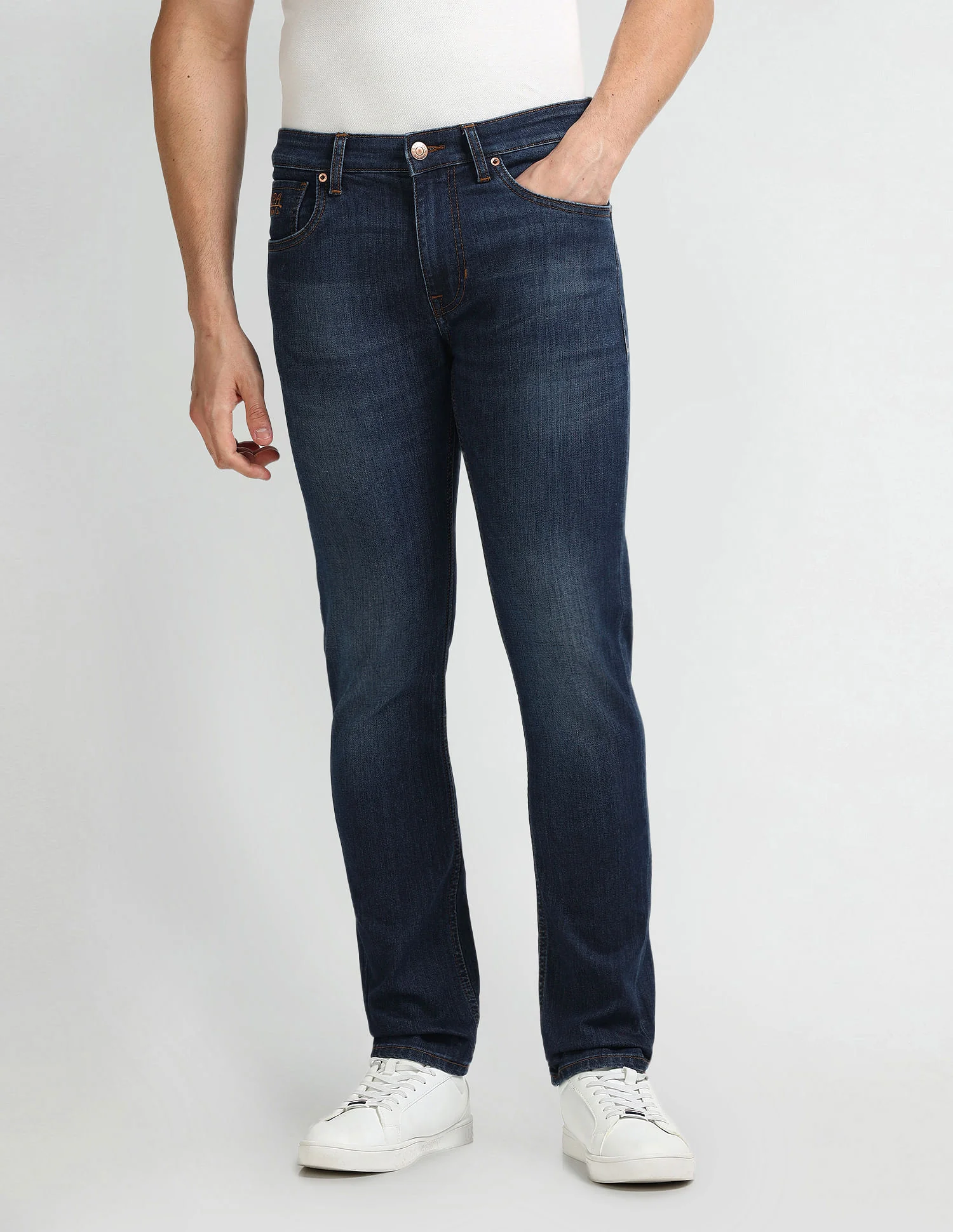 Brandon Slim Tapered Blue Jeans - Image 6