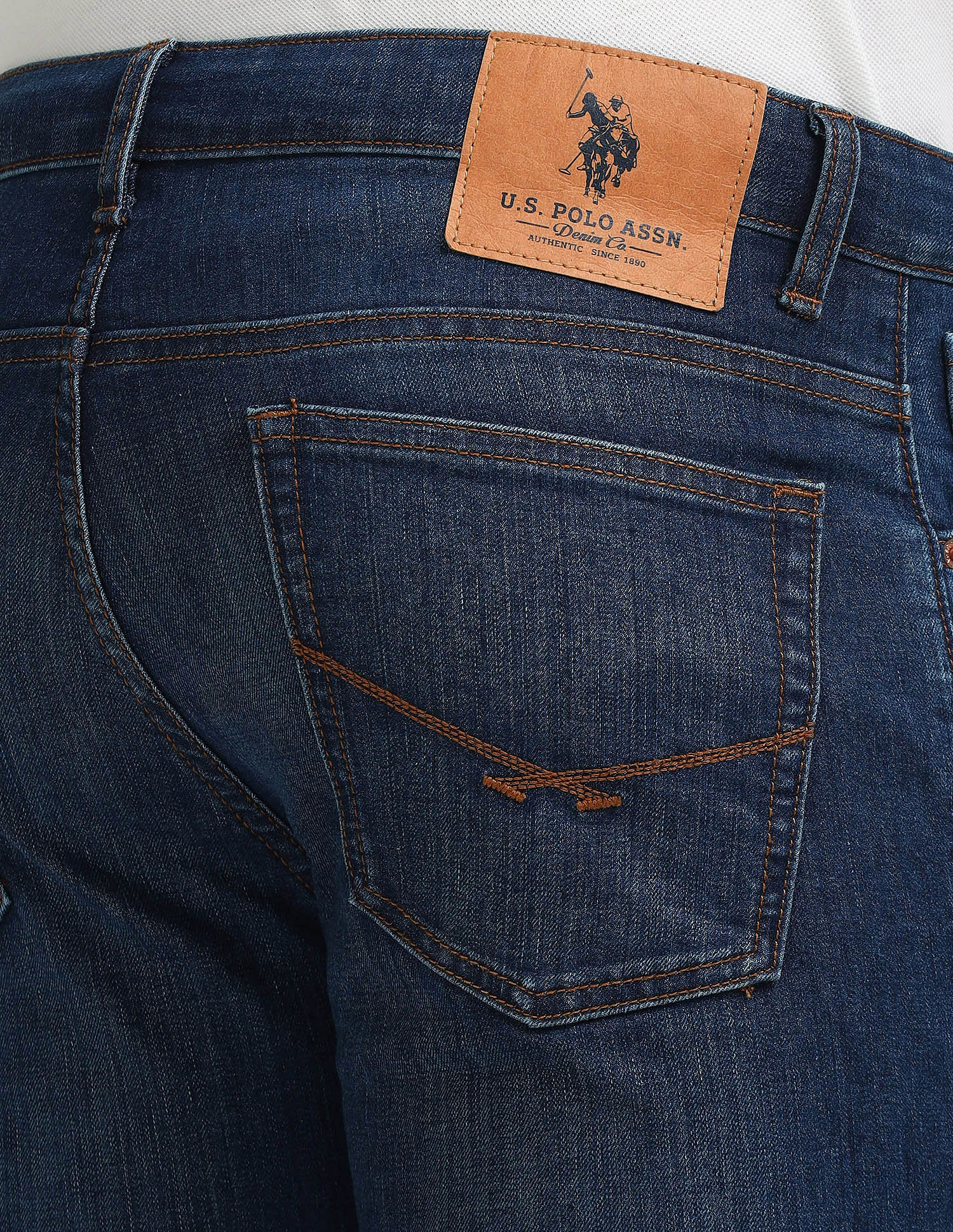 Brandon Slim Tapered Blue Jeans - Image 8