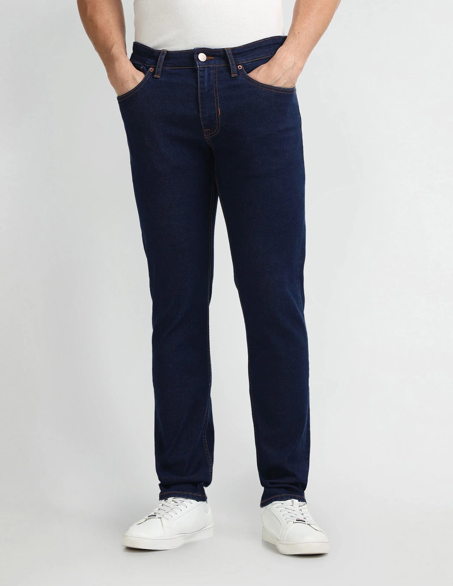 Brandon Slim Tapered Blue Jeans