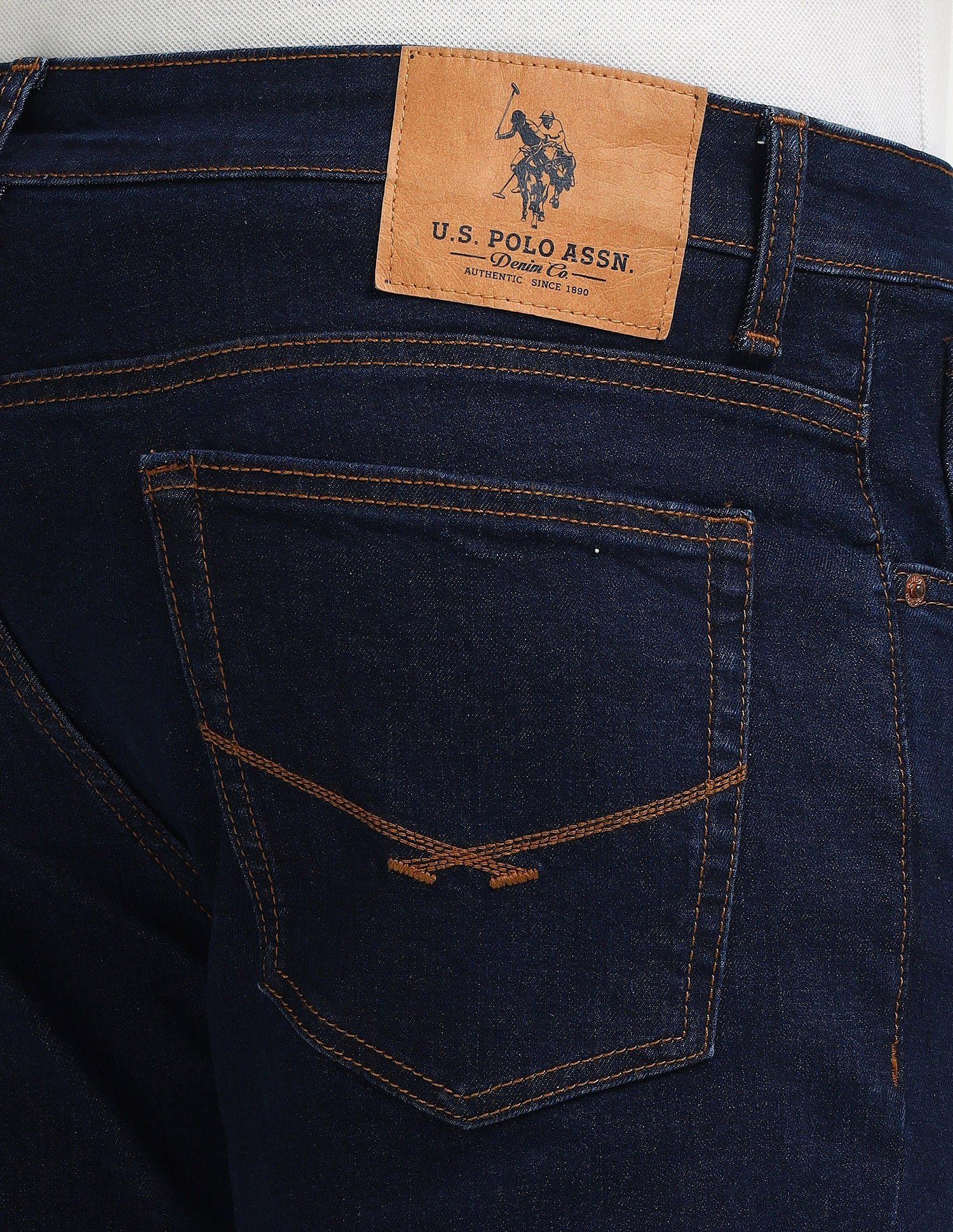 Brandon Slim Tapered Blue Jeans - Image 8