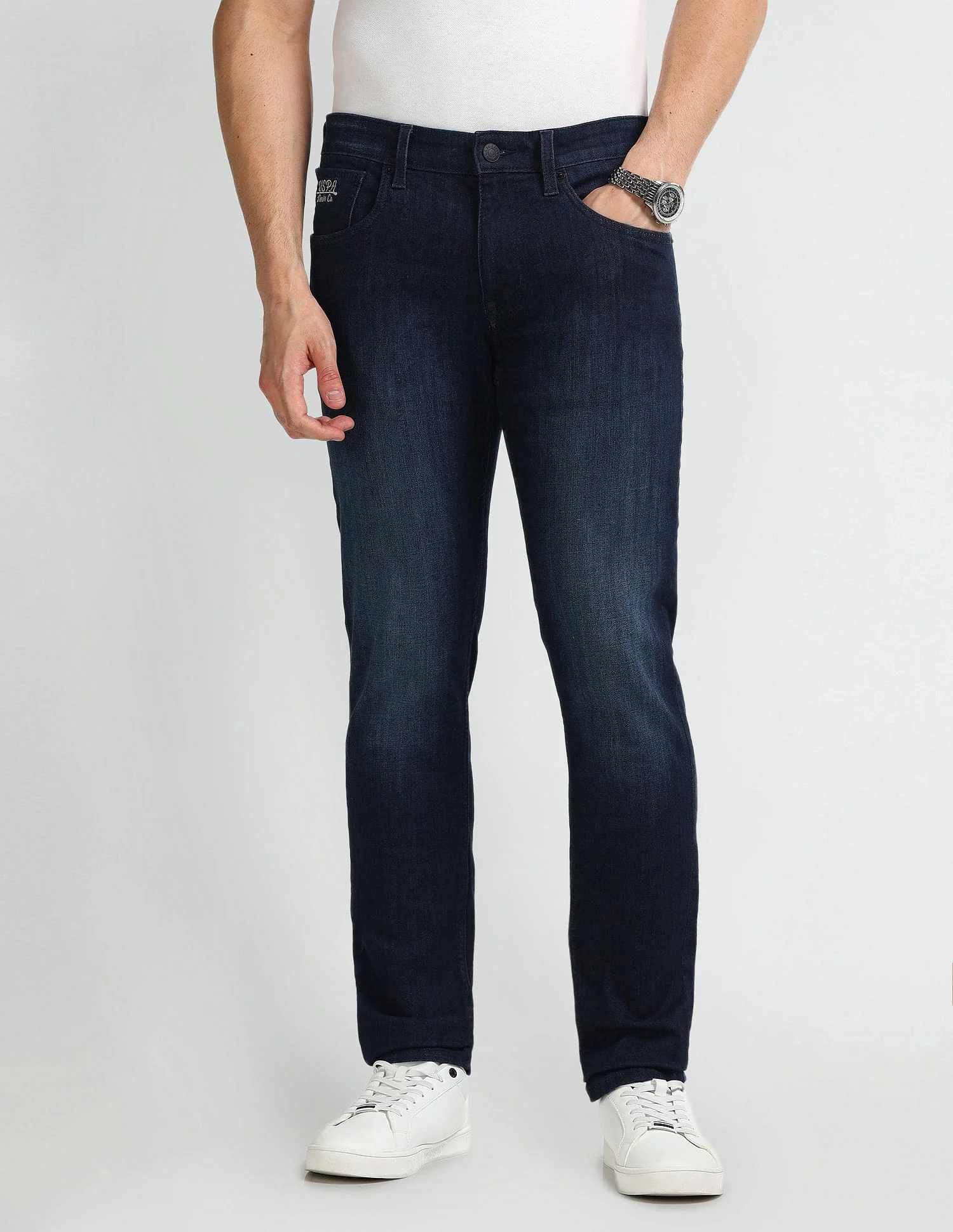 Brandon Slim Tapered Blue Jeans