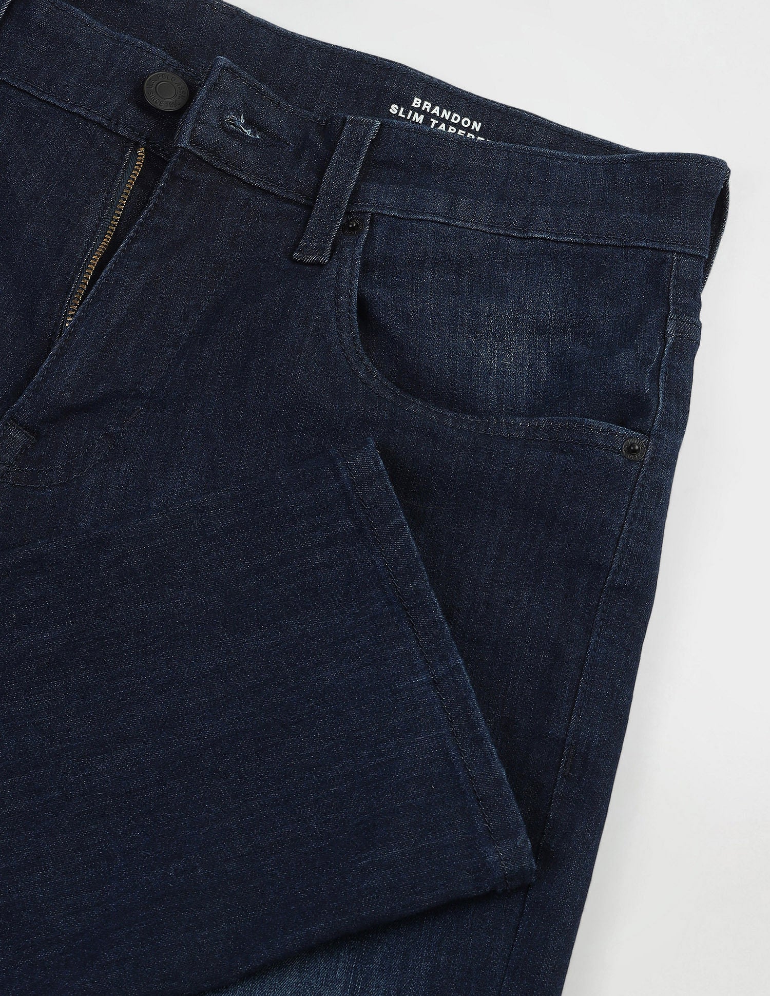 Brandon Slim Tapered Blue Jeans - Image 2