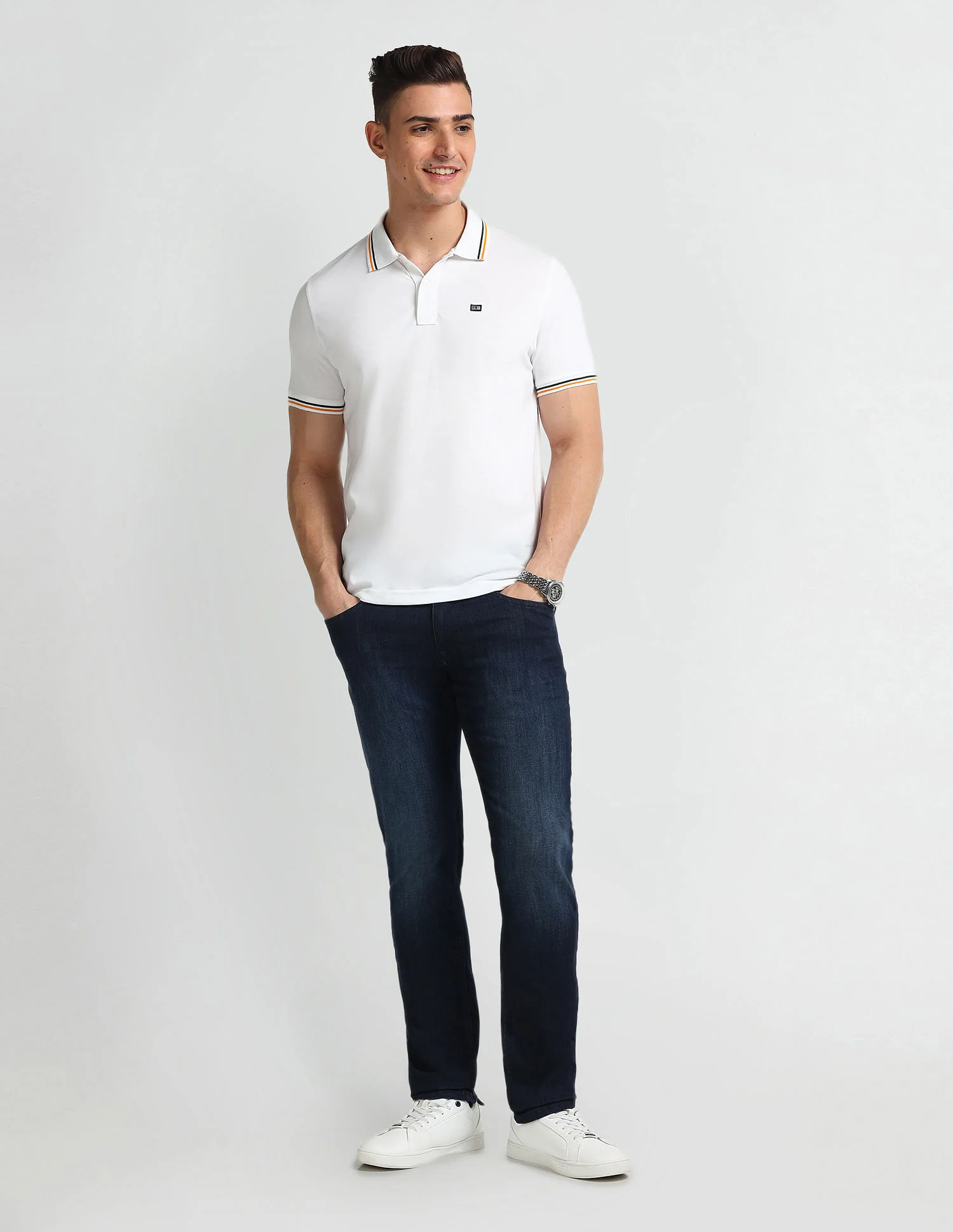 Brandon Slim Tapered Blue Jeans - Image 3