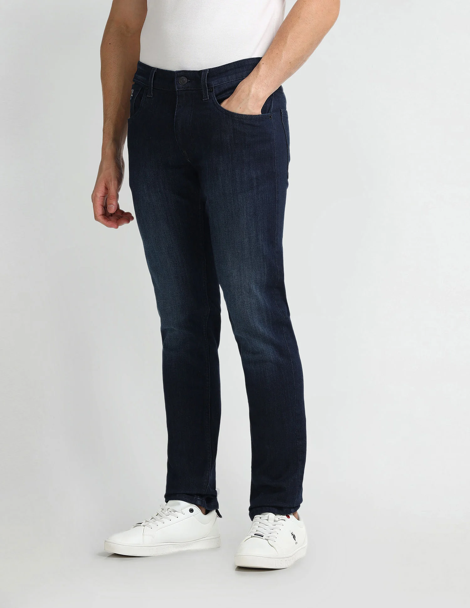 Brandon Slim Tapered Blue Jeans - Image 4