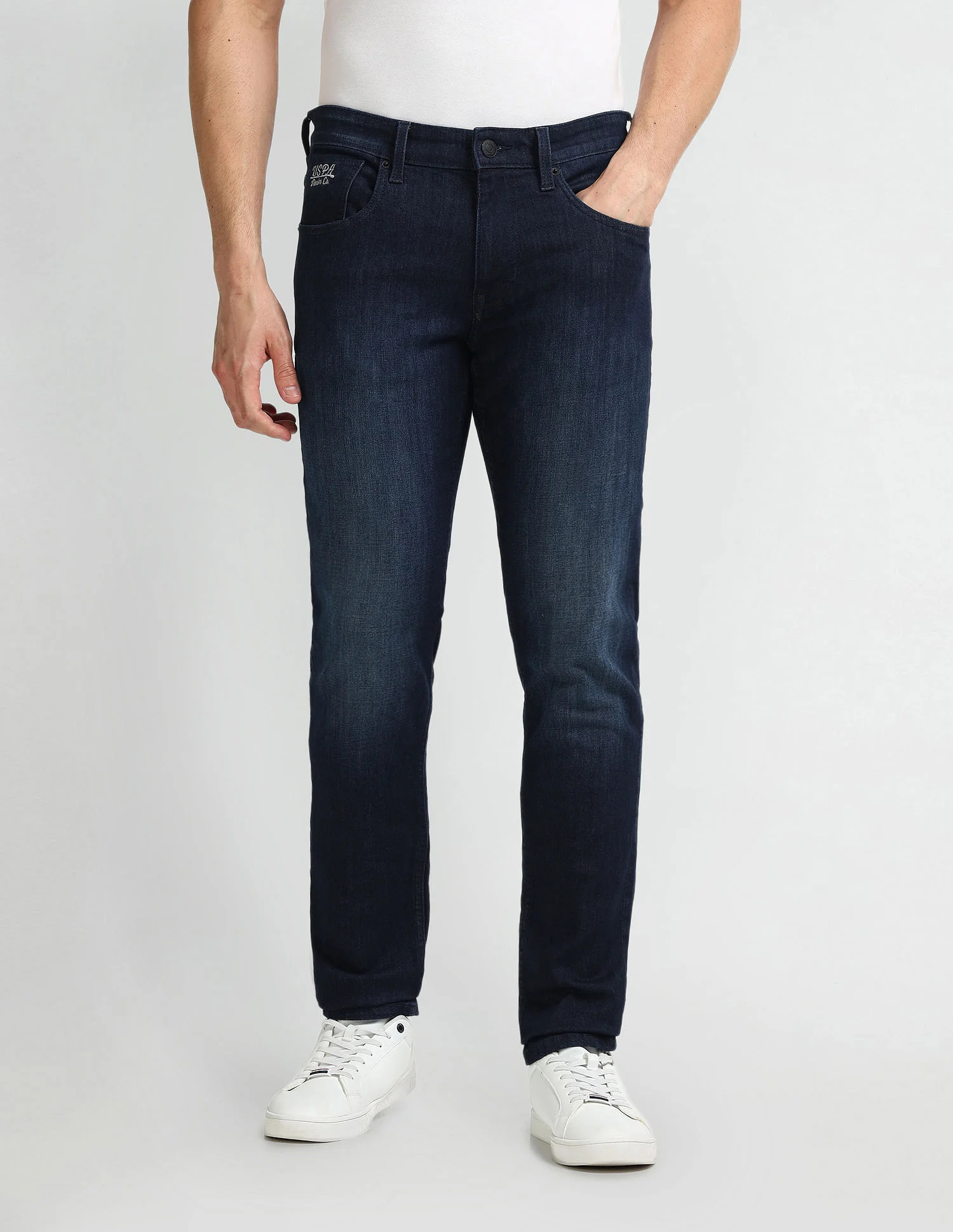 Brandon Slim Tapered Blue Jeans - Image 6