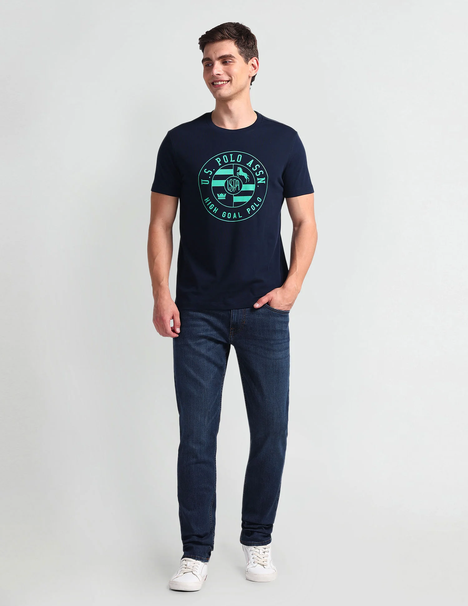 Brandon Slim Tapered Fit Blue Jeans - Image 3