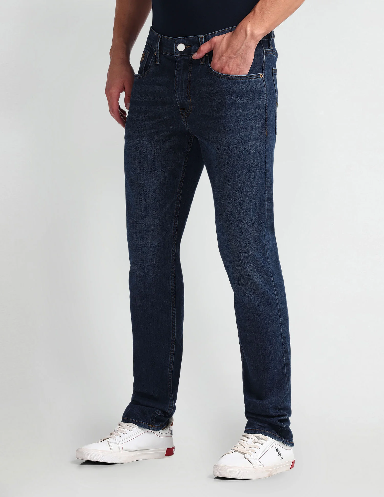 Brandon Slim Tapered Fit Blue Jeans - Image 4