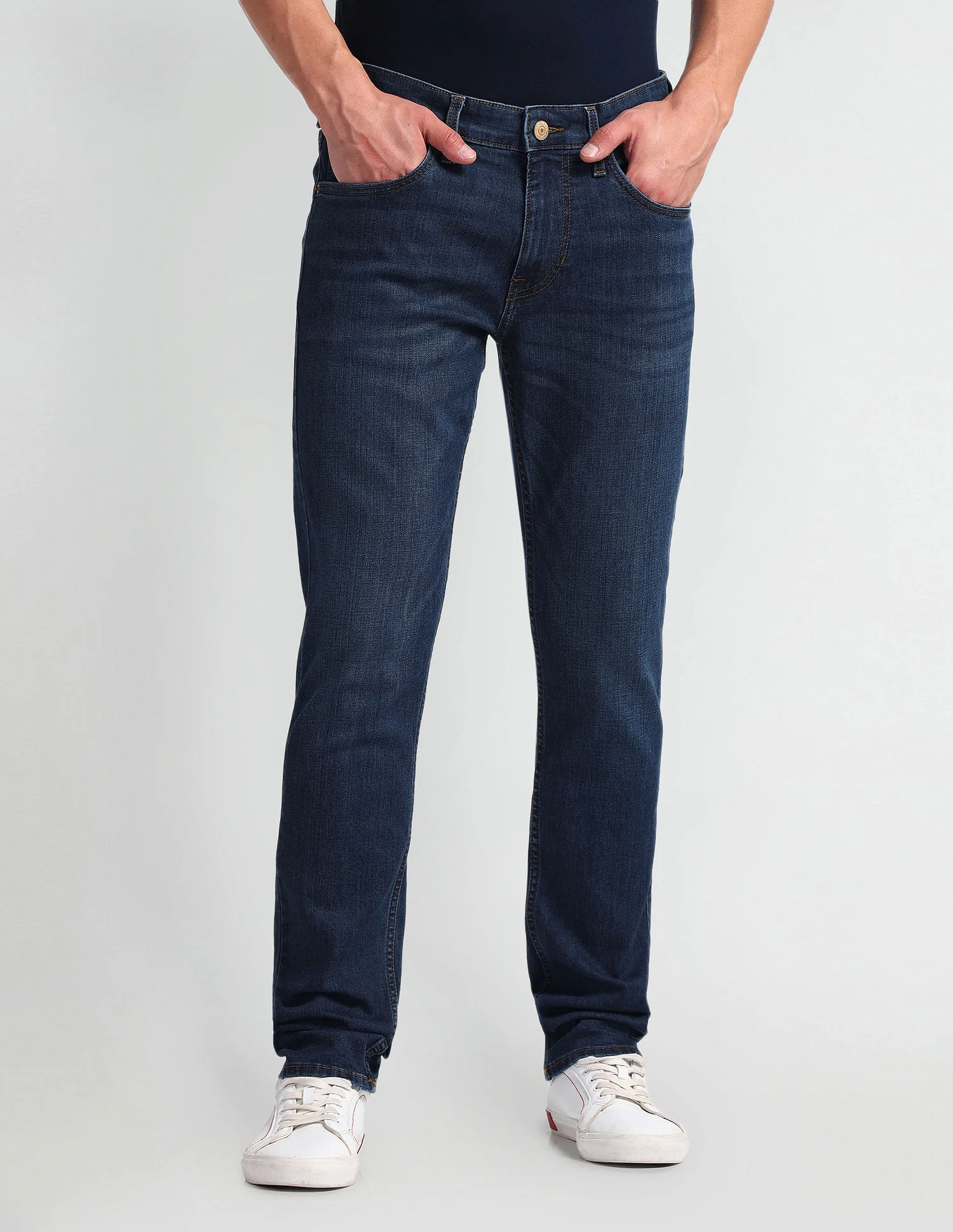 Brandon Slim Tapered Fit Blue Jeans - Image 6