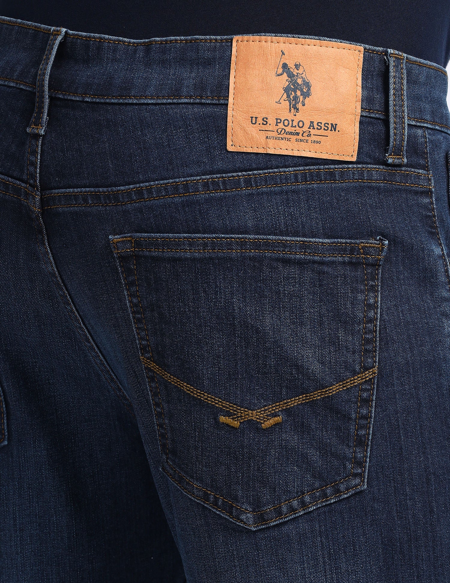 Brandon Slim Tapered Fit Blue Jeans - Image 7
