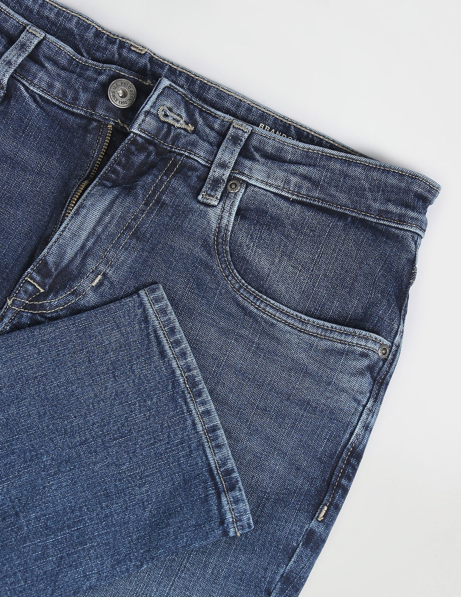 Brandon Slim Tapered Fit Blue Jeans - Image 2