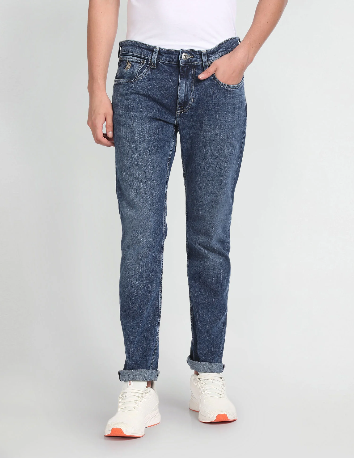 Brandon Slim Tapered Fit Blue Jeans - Image 6