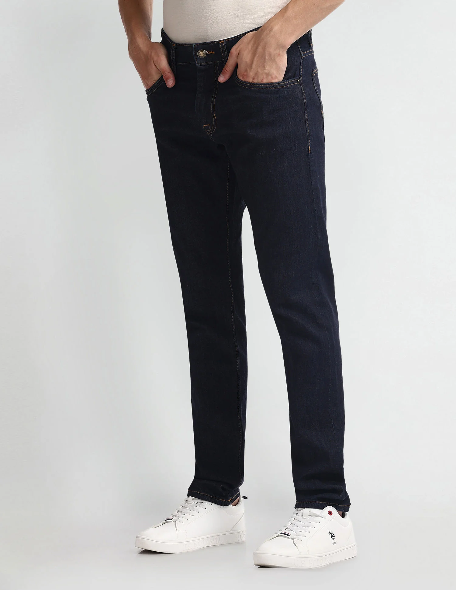 Brandon Slim Tapered Fit Blue Jeans