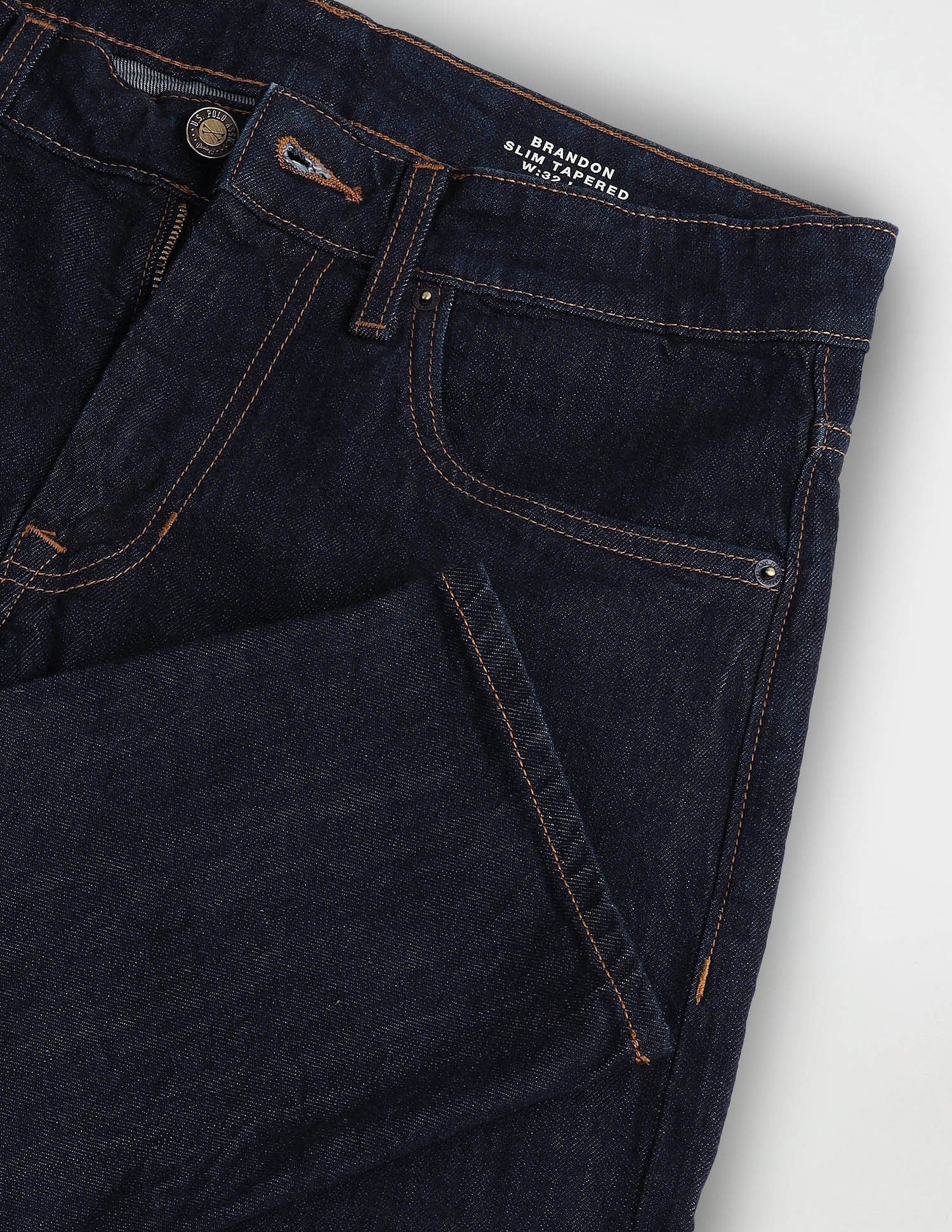 Brandon Slim Tapered Fit Blue Jeans - Image 2