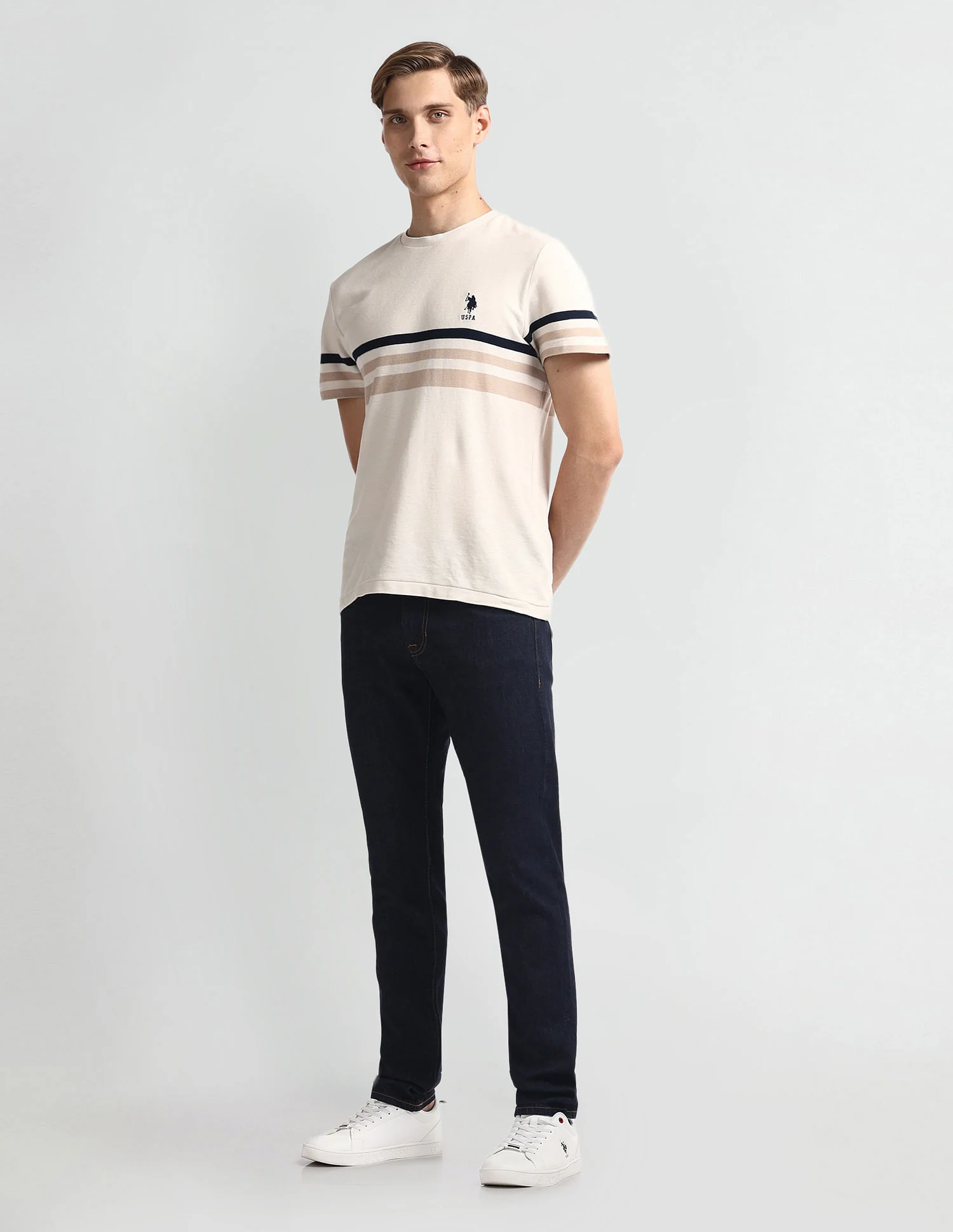 Brandon Slim Tapered Fit Blue Jeans - Image 3