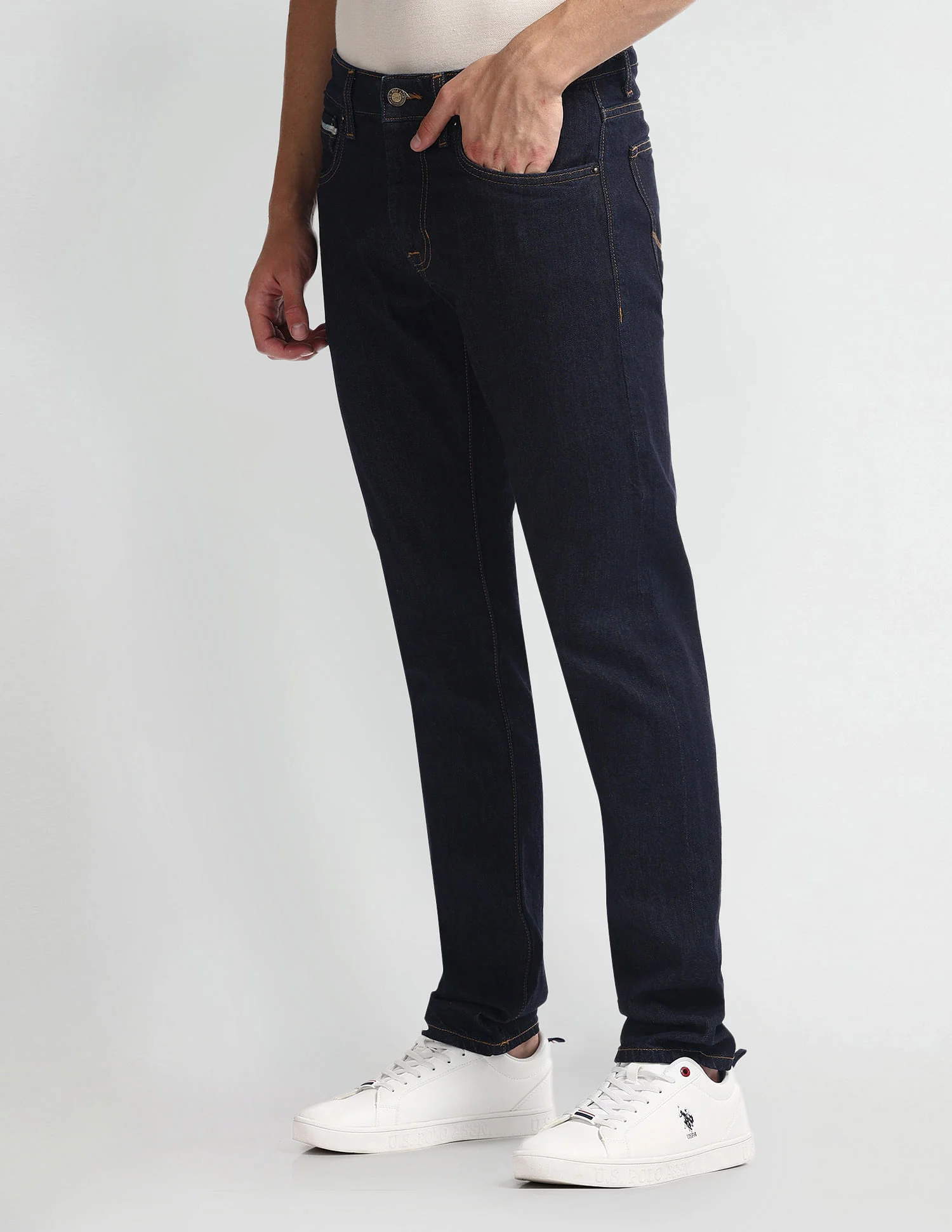 Brandon Slim Tapered Fit Blue Jeans - Image 4